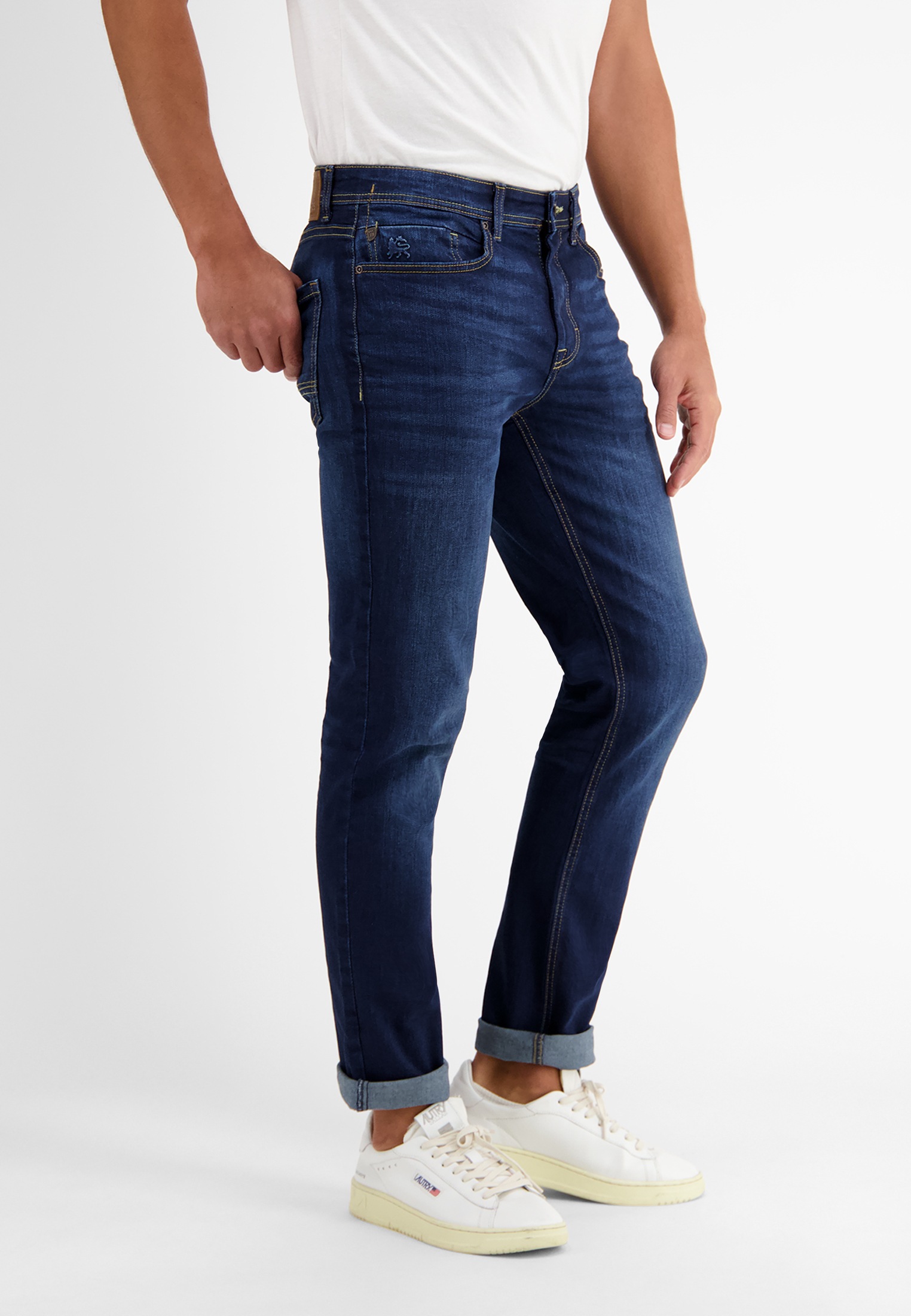 LERROS Relaxhose »LERROS BAXTER 5-Pocket-Denim im Used-Look, RELAXED FIT«