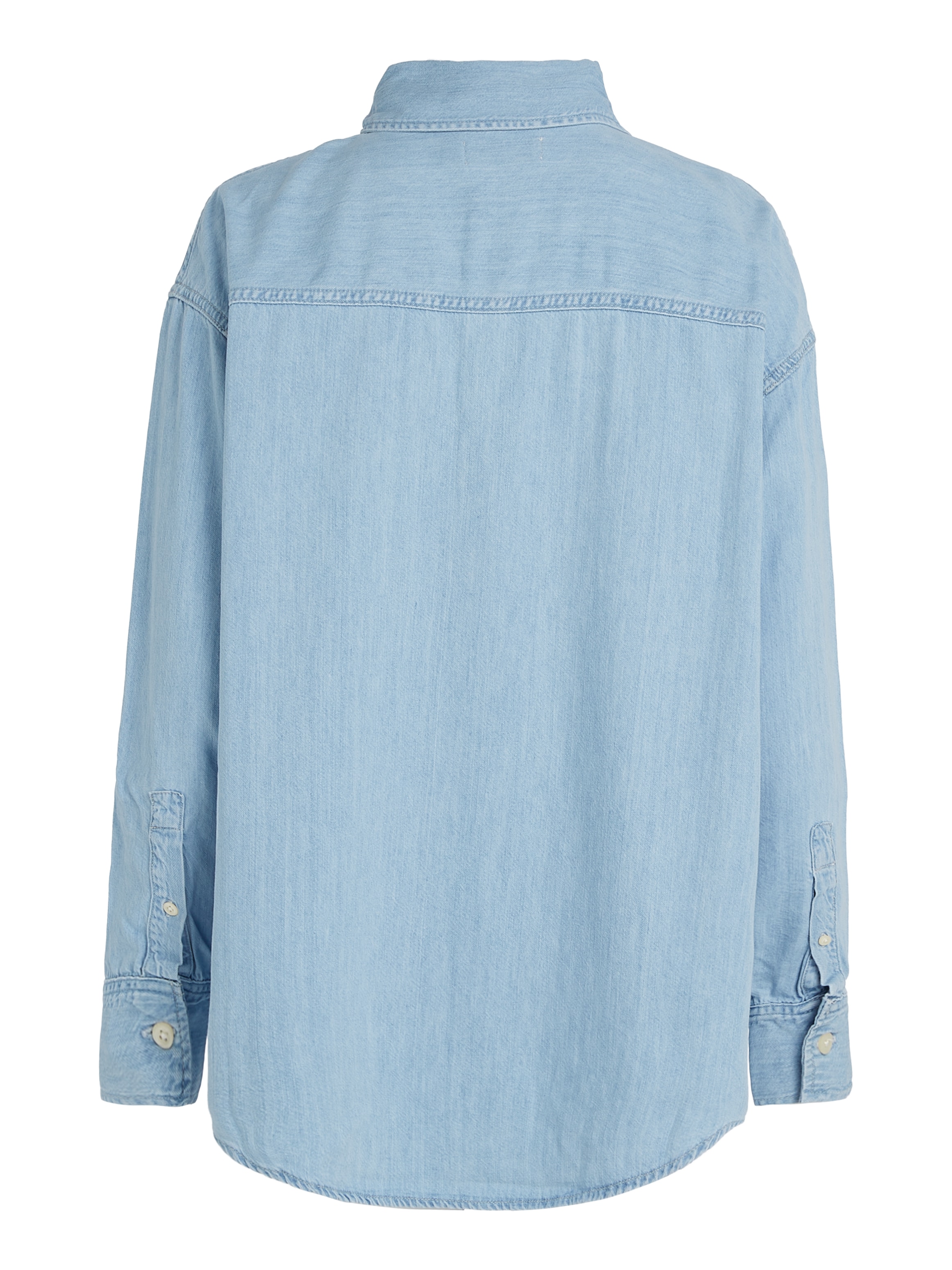 Calvin Klein Jeans Jeansbluse »OVERSIZED LS DENIM SHIRT«, mit Logostickerei