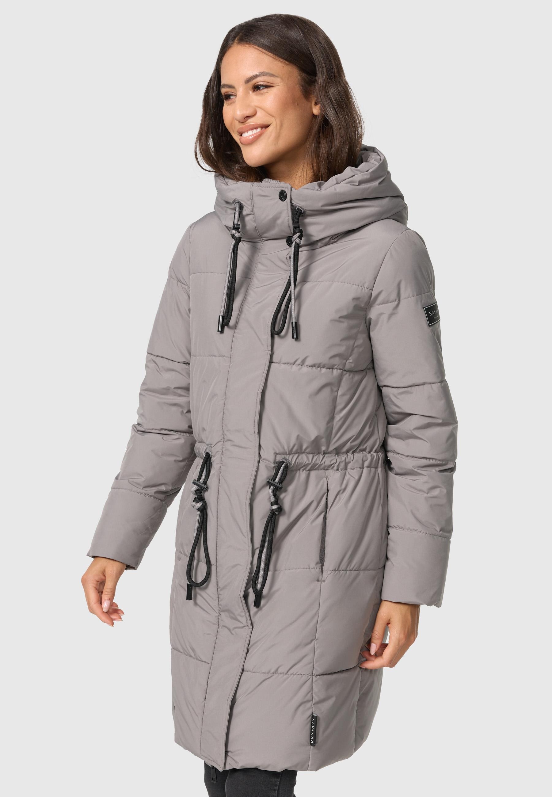 Navahoo Steppmantel »Steppmantel Zuckertatze XIV«, Stylischer Winterparka mit verstellbarer Kapuze