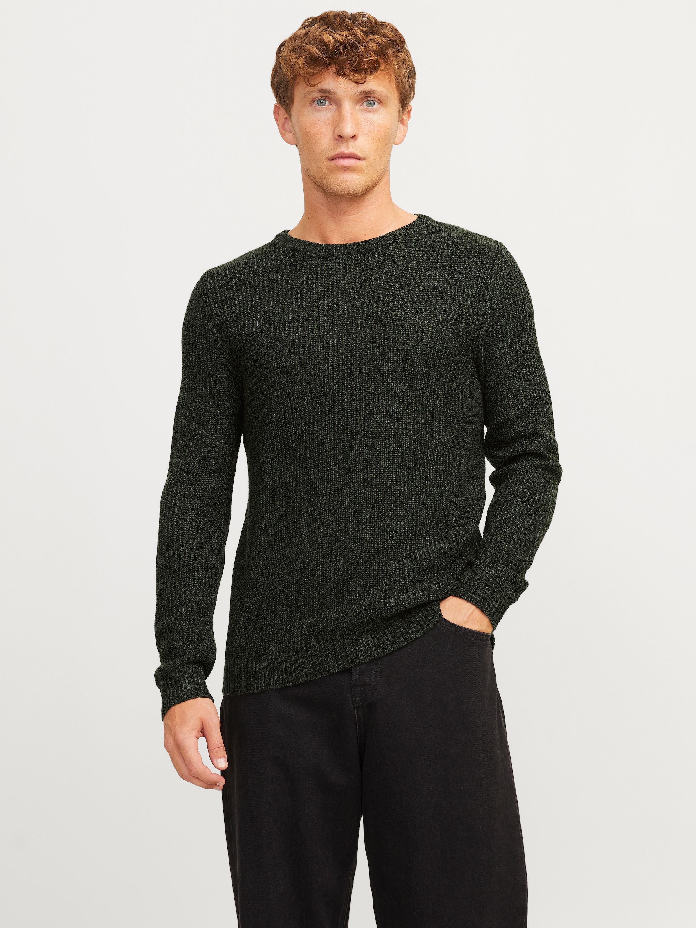 Rundhalspullover »JJELEWIS KNIT CREW NECK SN«