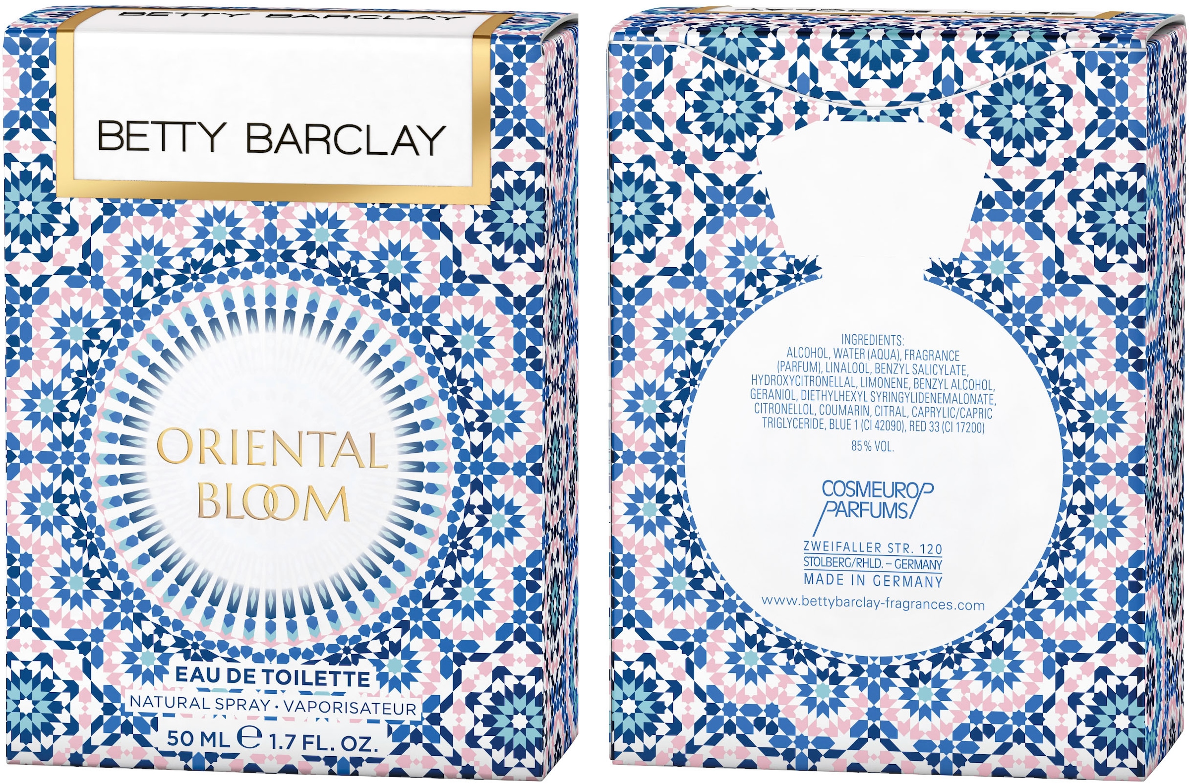 Betty Barclay Eau de Toilette »Betty Barclay Oriental Bloom EDT NATURAL SPRAY 50 ML«, (Packung, 1 tlg.)