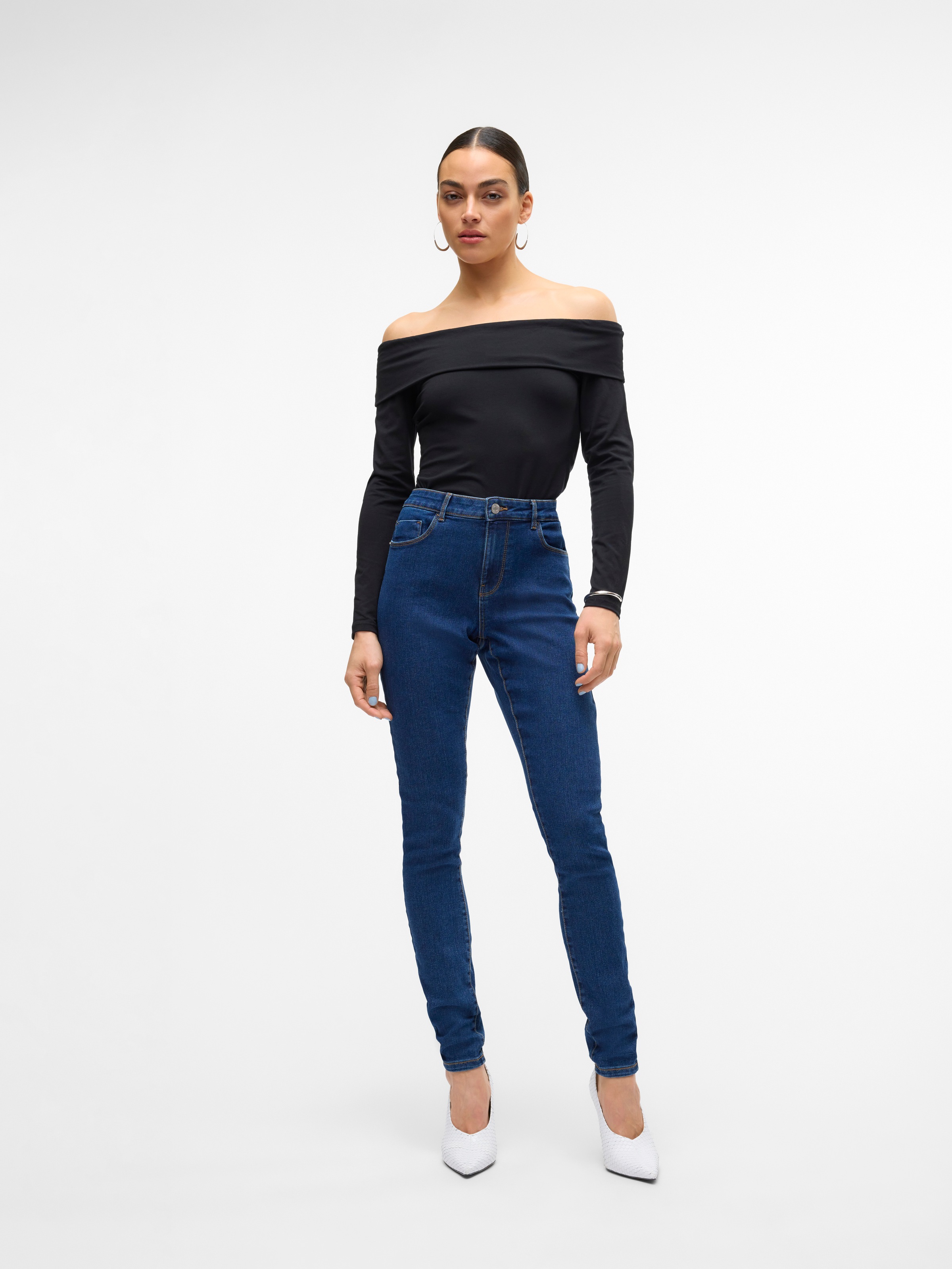 Vero Moda Skinny-fit-Jeans »VMELLY MR SKINNY JEANS BLUE NOOS«