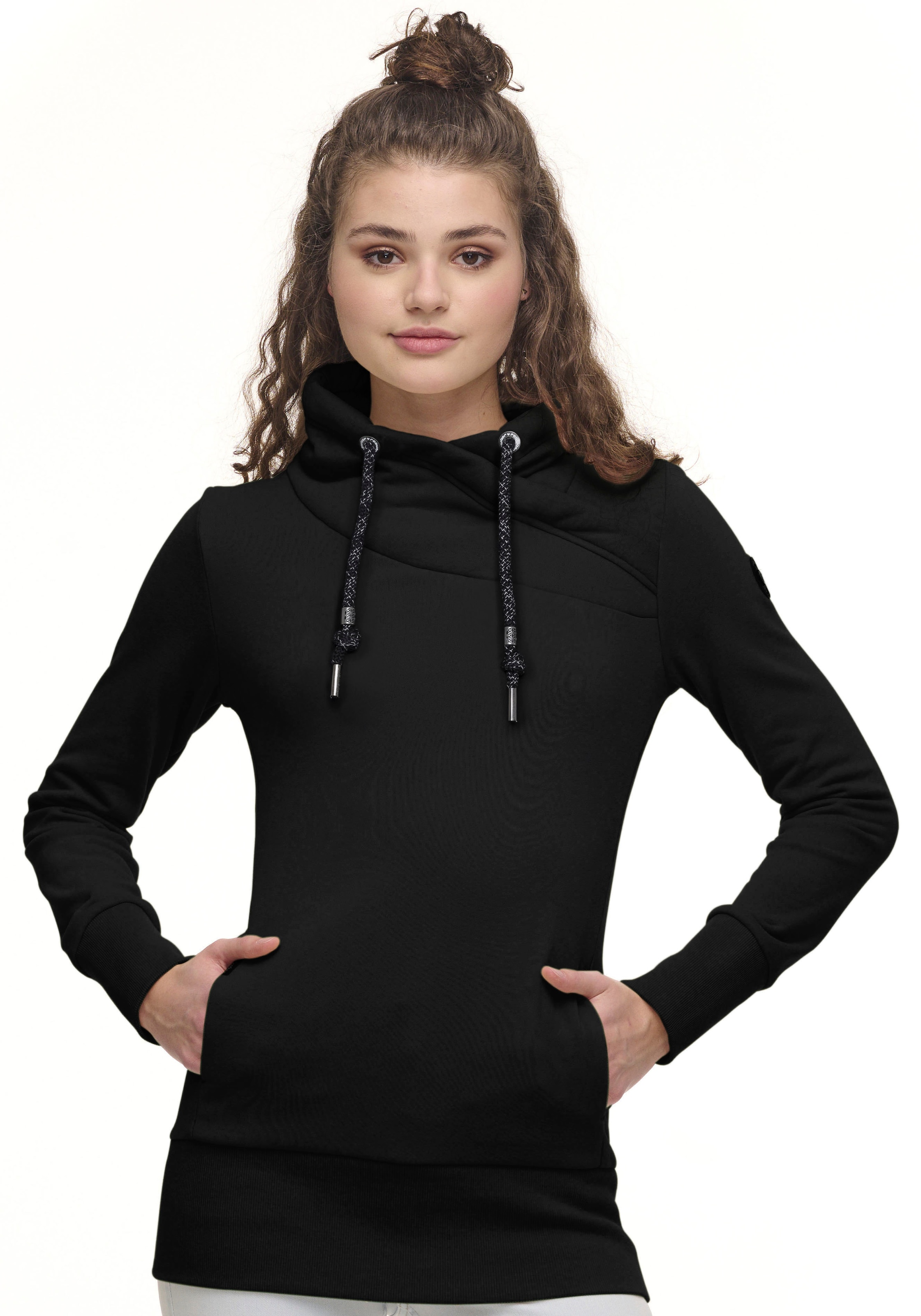 Ragwear Sweater »NESKA O«, mit asymetrischem Schalkragen
