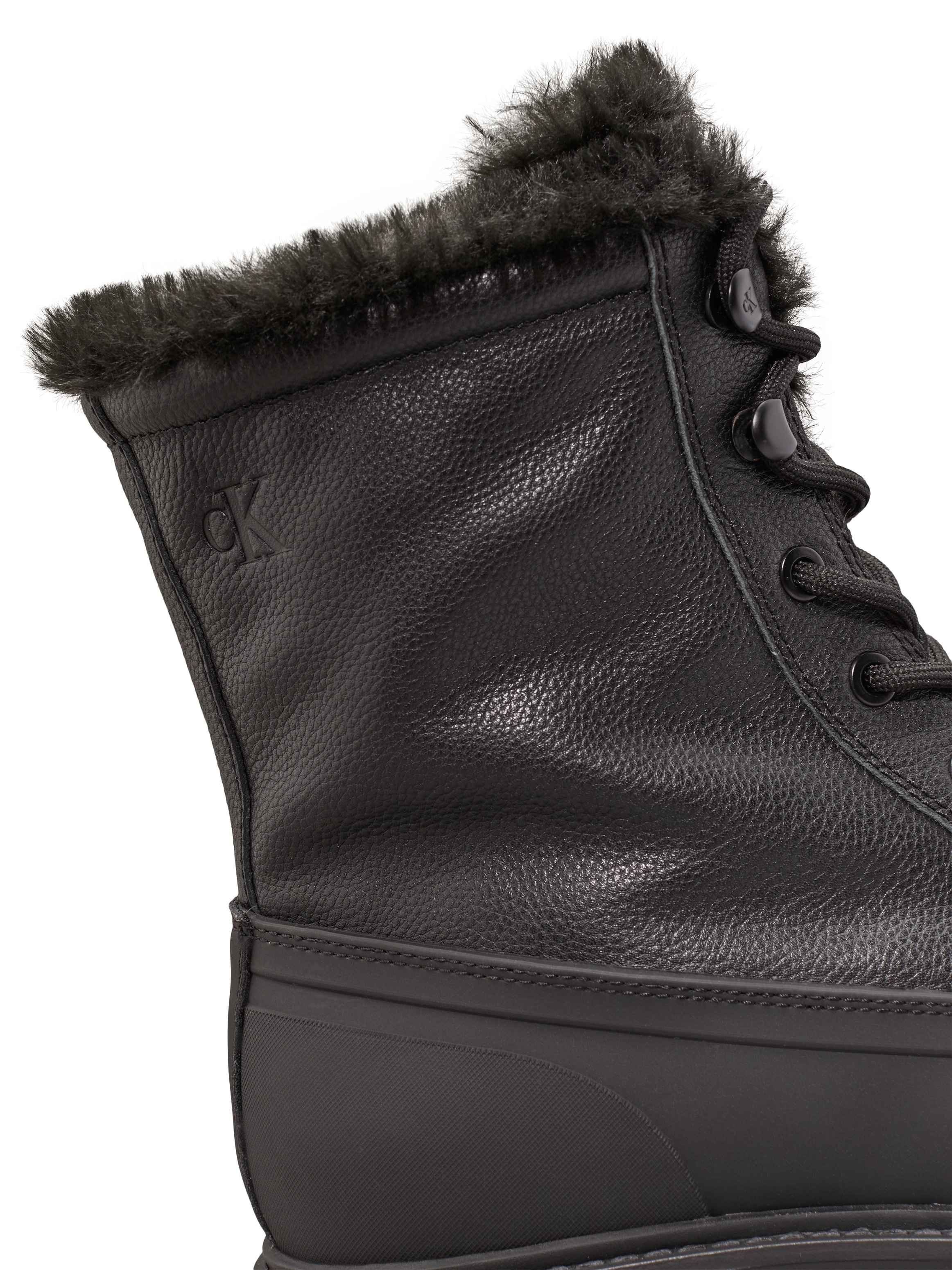 Calvin Klein Jeans Winterboots »FLATFORM LACE UP BOOT PADDED«, Schnürboots, Stiefelette, Plateau-Profilsohle, mit Warmfutter