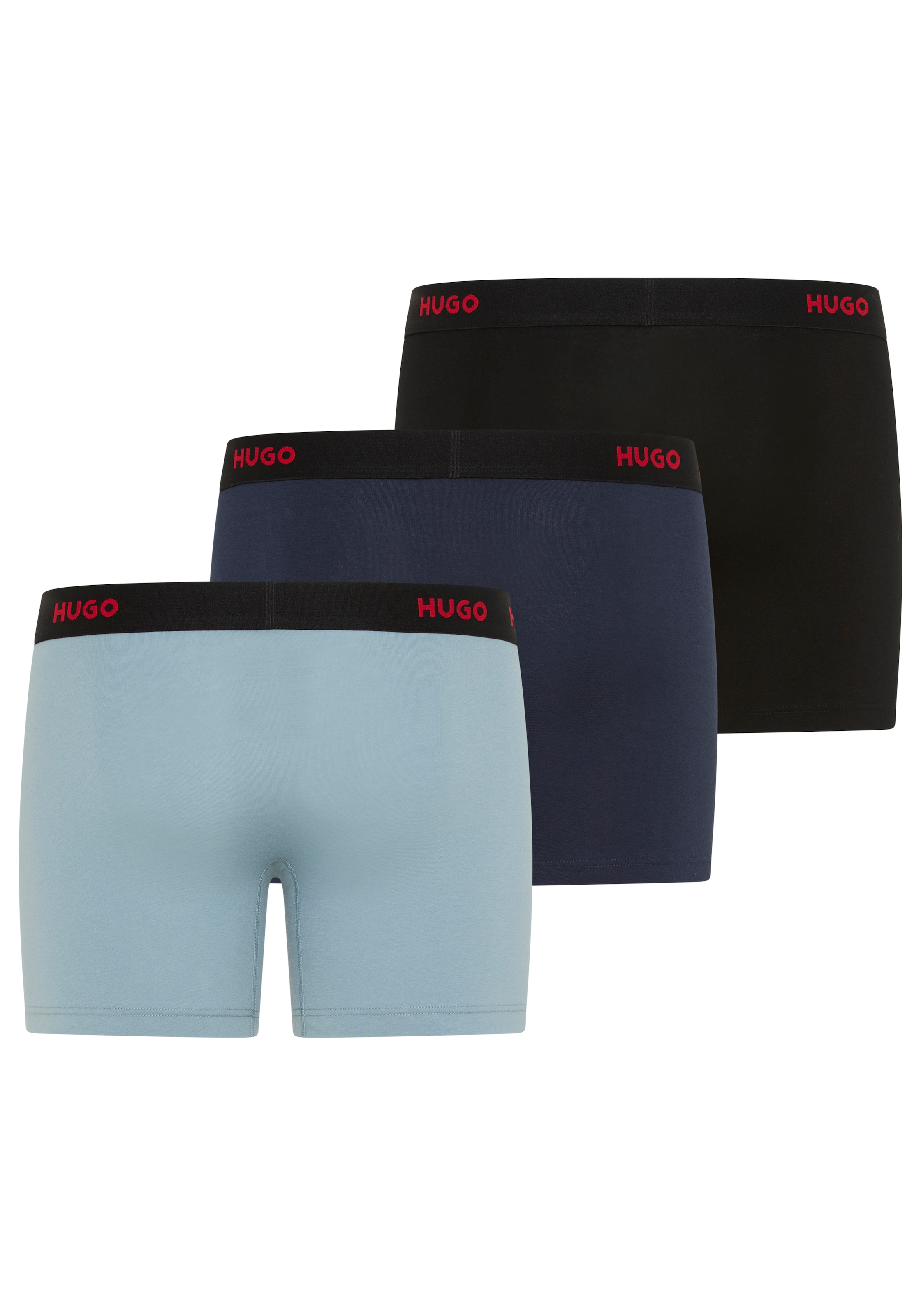 HUGO Underwear Boxer »BOXERBR TRIPLE« Packung, 3er, 3 Stk. mit elastischem Bund