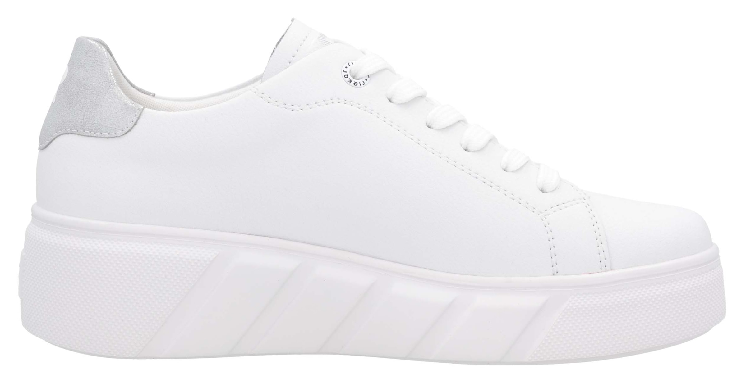 RIEKER Sport Plateausneaker, Schnürschuh, Freizeitschuh, Halbschuh mit herausnehmbarer Einlegesohle