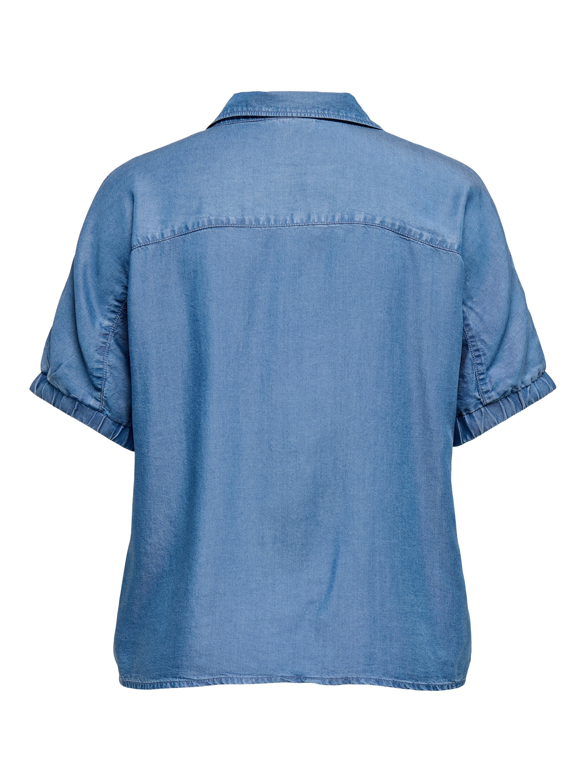 ONLY CARMAKOMA Jeansbluse »CARCHARIS LIFE CAP SLEEVE SHIRT PNT« im Denim Look, loose fit, elastische Ärmelbündchen