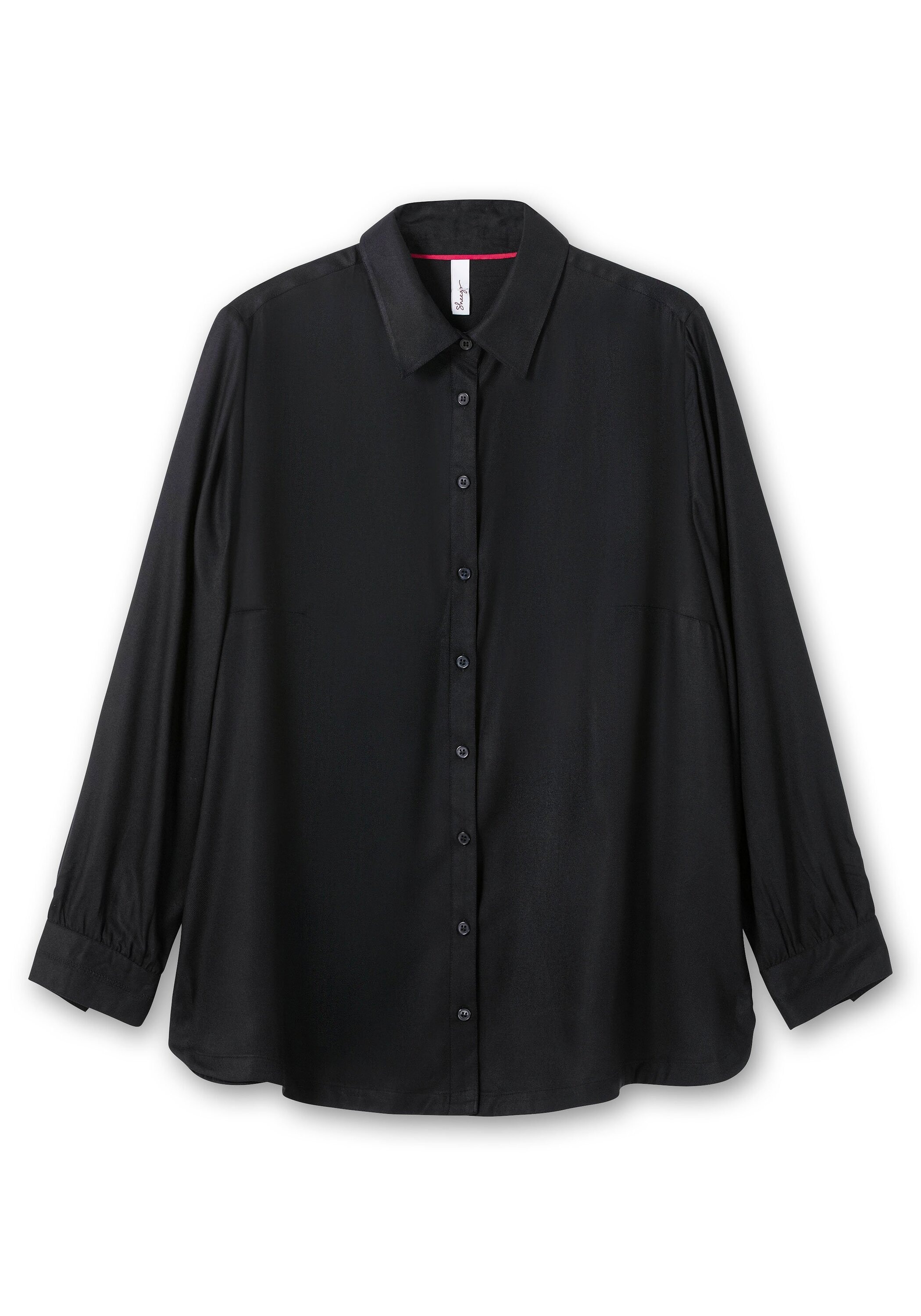 Sheego Hemdbluse »Bluse aus weich fließendem Viskose-Twill«