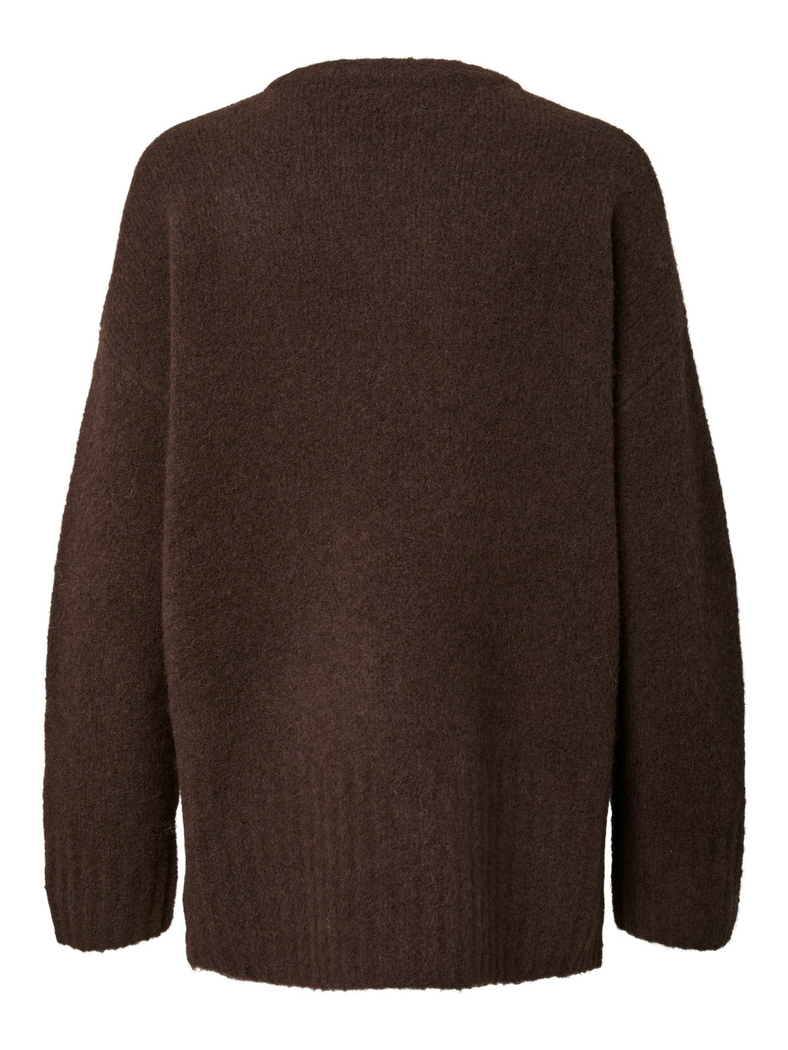 pieces Strickpullover »PCTINA LS O-NECK KNIT NOOS« Materialmix