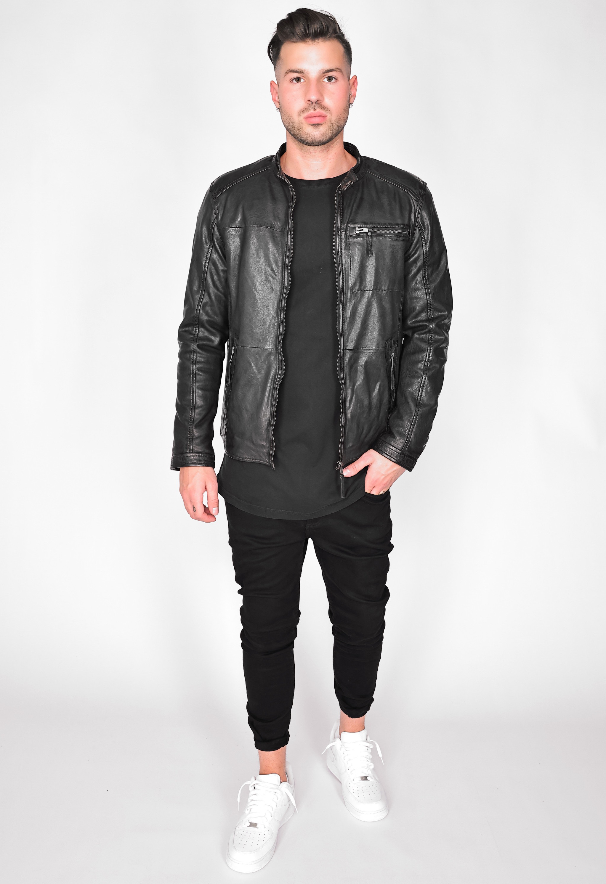 MUSTANG Bikerjacke »Lederjacke 31020238«