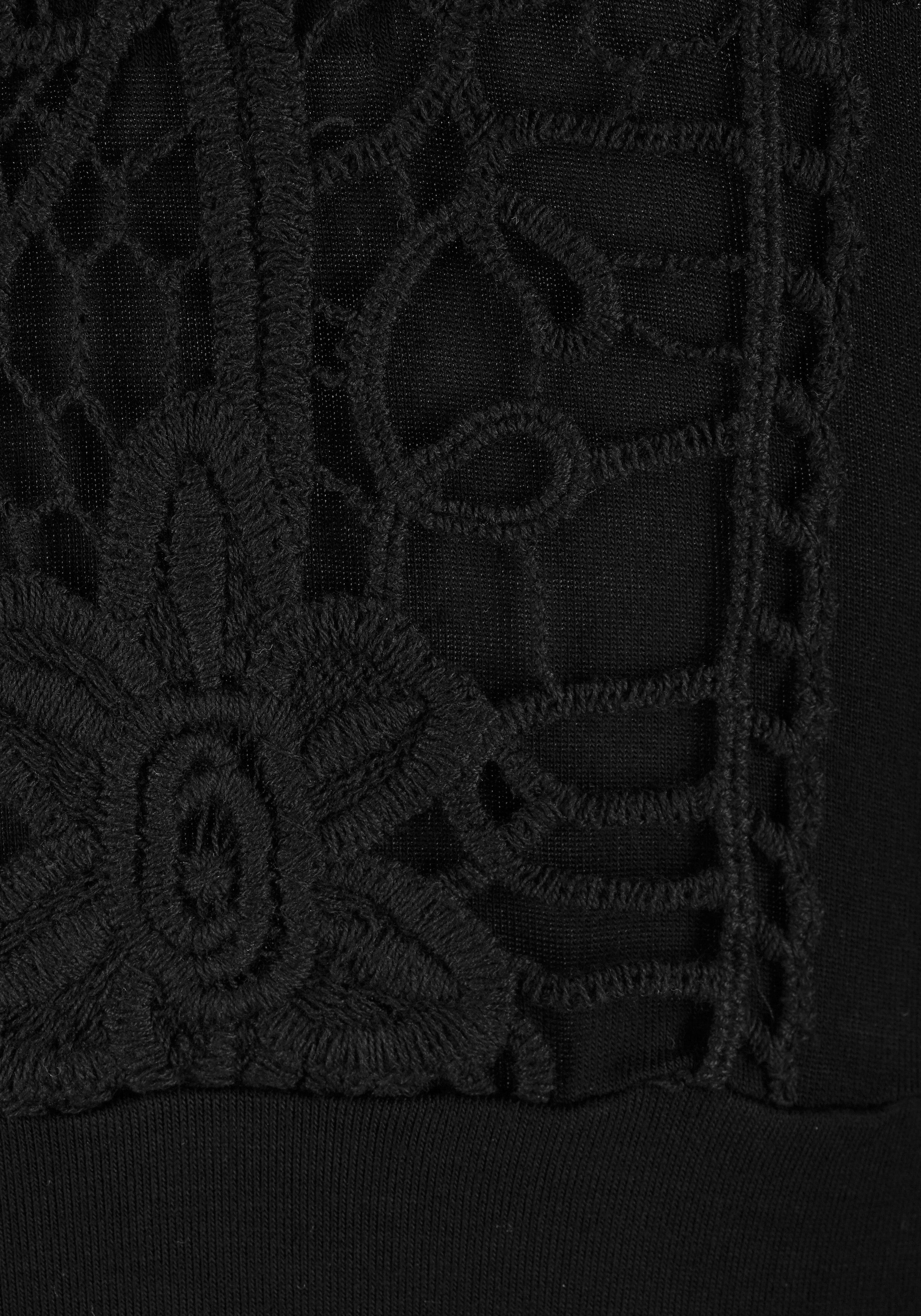 LASCANA Strandkleid, mit Spitzenrücken, elastisches Sommerkleid, Spitzenkleid