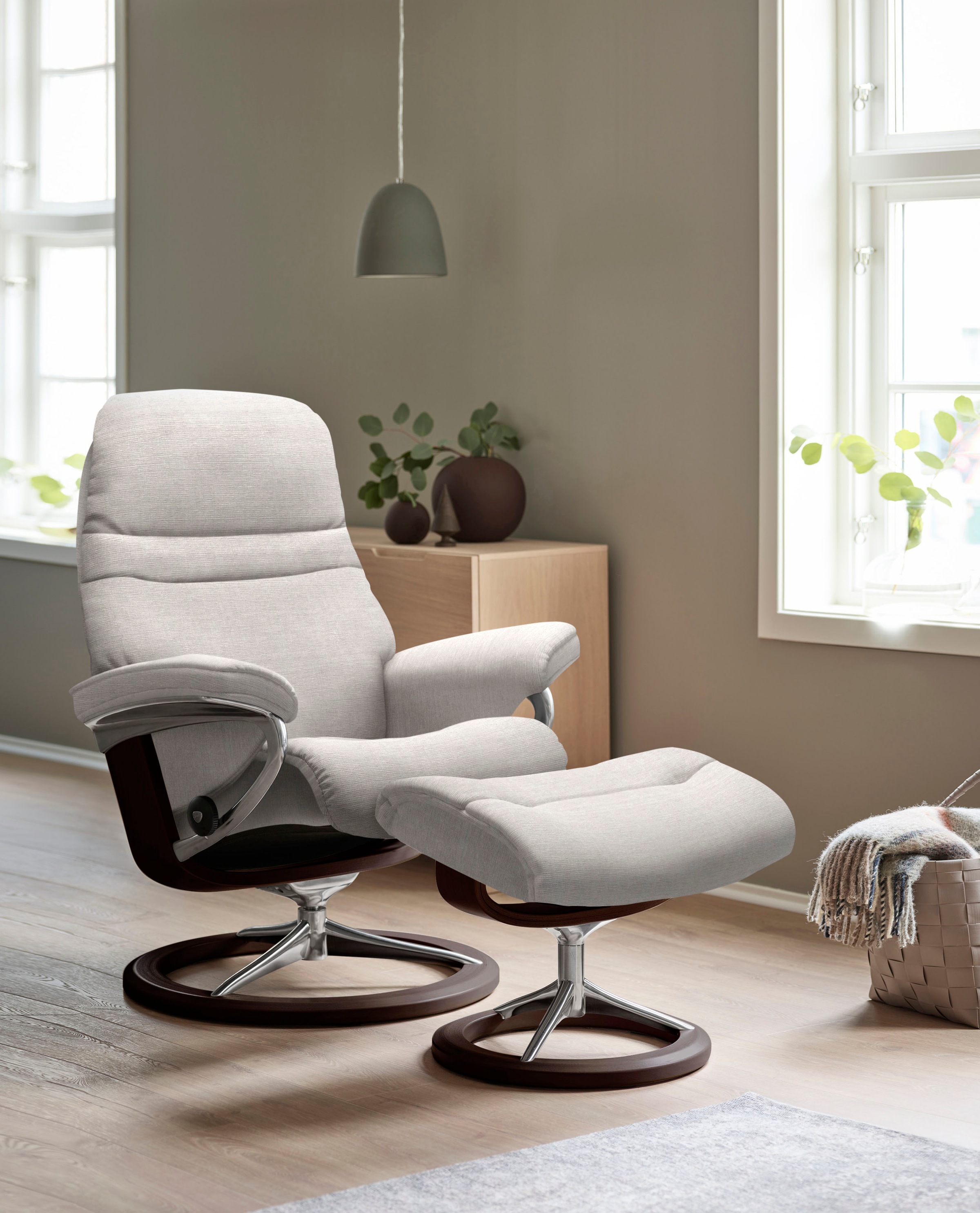 Stressless® Relaxsessel »Sunrise«, mit Signature Base, Größe S, Gestell Braun
