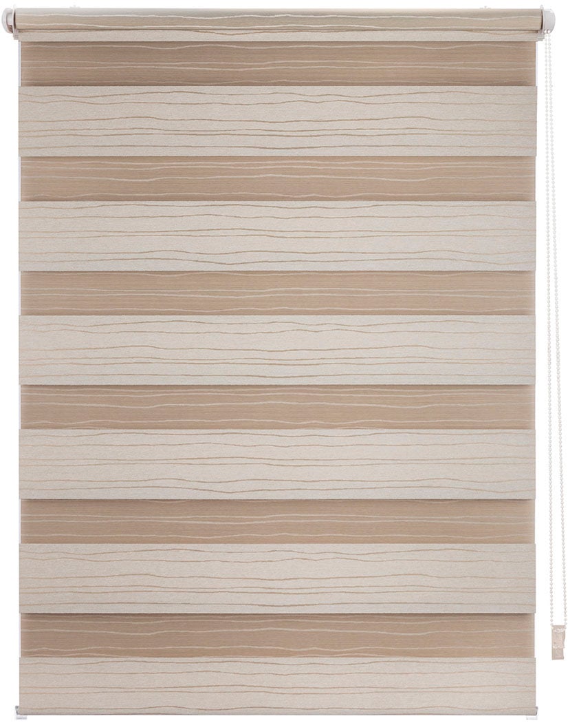 my home Doppelrollo »PAGELLA«, Lichtschutz, Blendschutz-Sichtschutz-Verdunkelung, ohne Bohren, freihängend, mit eingewebten Chenillefäden NEUHEIT!