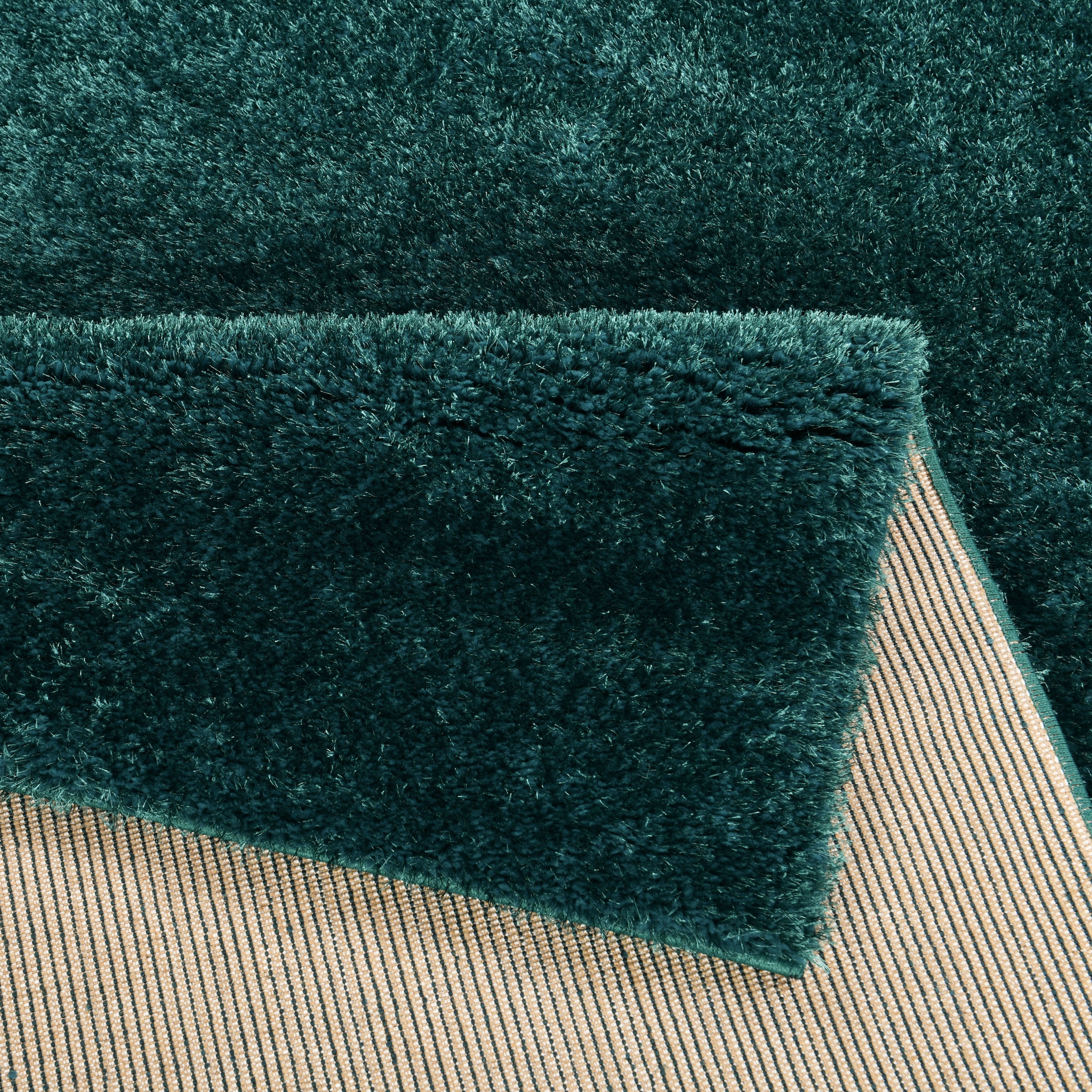 my home Hochflor-Teppich »Malin«, rechteckig, 43 mm Höhe, Shaggy in Uni-Farben, einfarbig, leicht glänzend, besonders weich