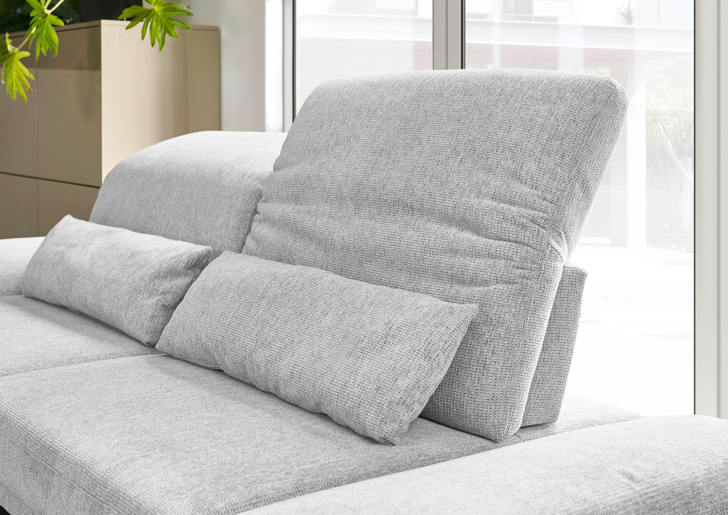 3C Candy Ecksofa »Mallow Designsofa mit Komfortfunktionen, modern und bequem, L-Form« Verstellbare Armlehne und Kopfteil, manuelle Sitztiefenverstellung