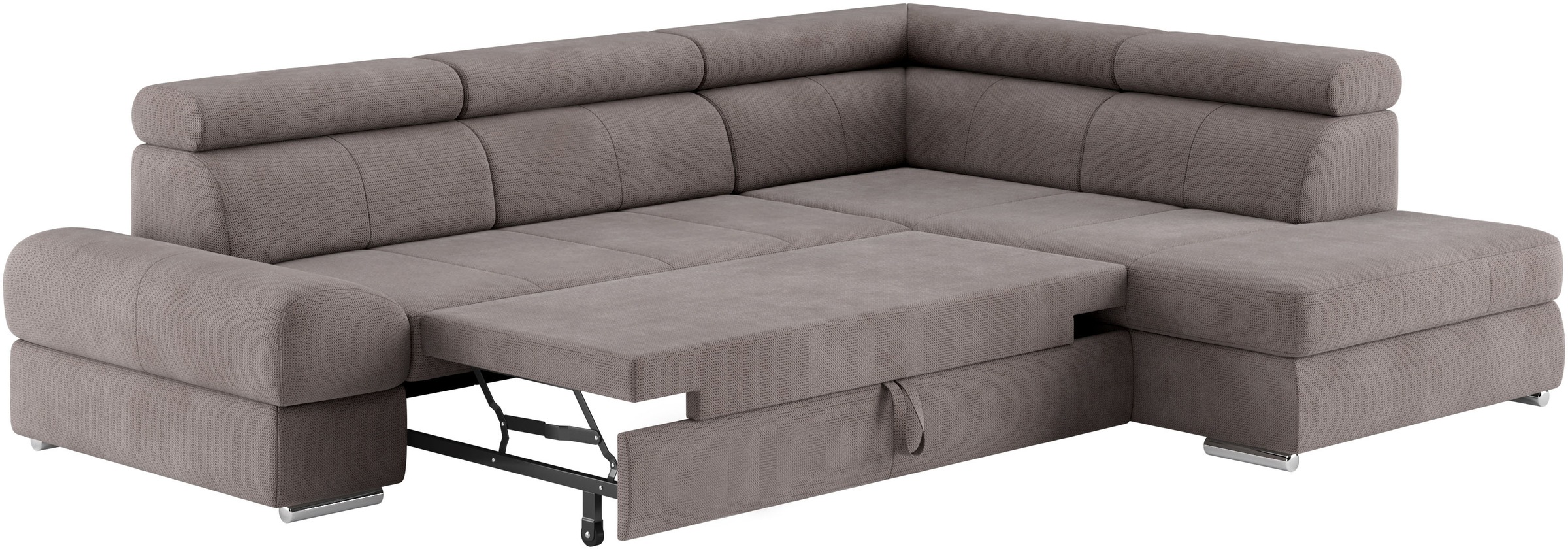 sit&more Ecksofa »Broadway L-Form«, mit verstellbaren Kopfteilen, wahlweise mit Bettfunktion