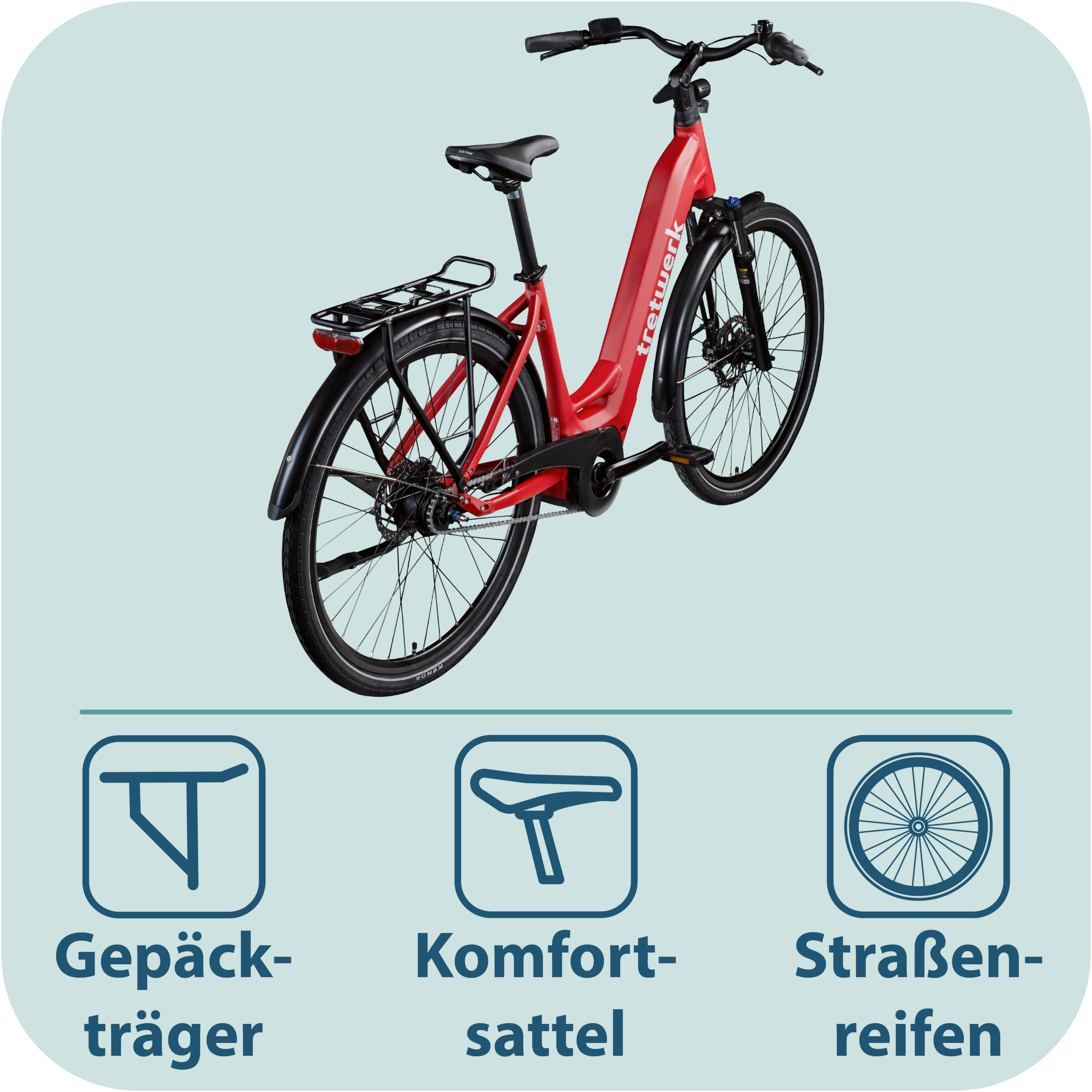 Tretwerk »Amber Nexus« 8 Gang Nabenschaltung Mittelmotor 250 W Tretwerk Amber Nexus E Bike Damen 28 Zoll Elektrofahrrad 155 - 185cm