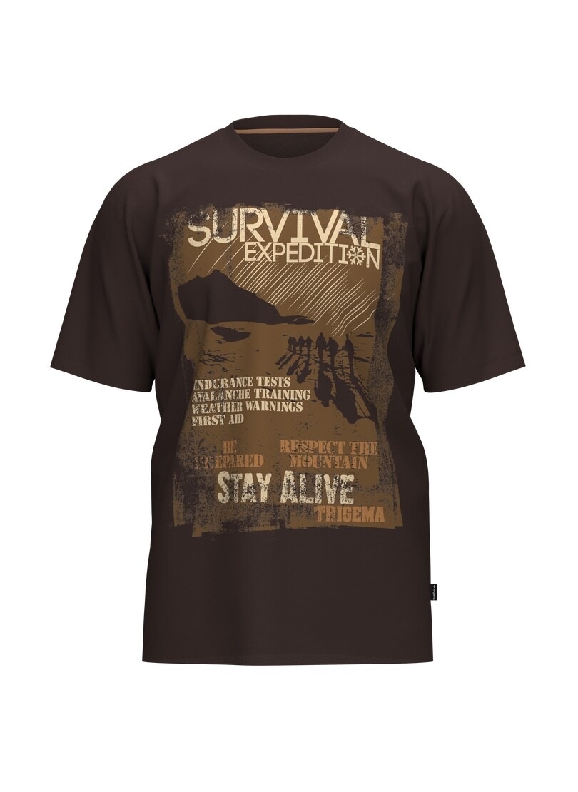 Trigema T-Shirt »TRIGEMA T-Shirt mit Survival Motiv« 1