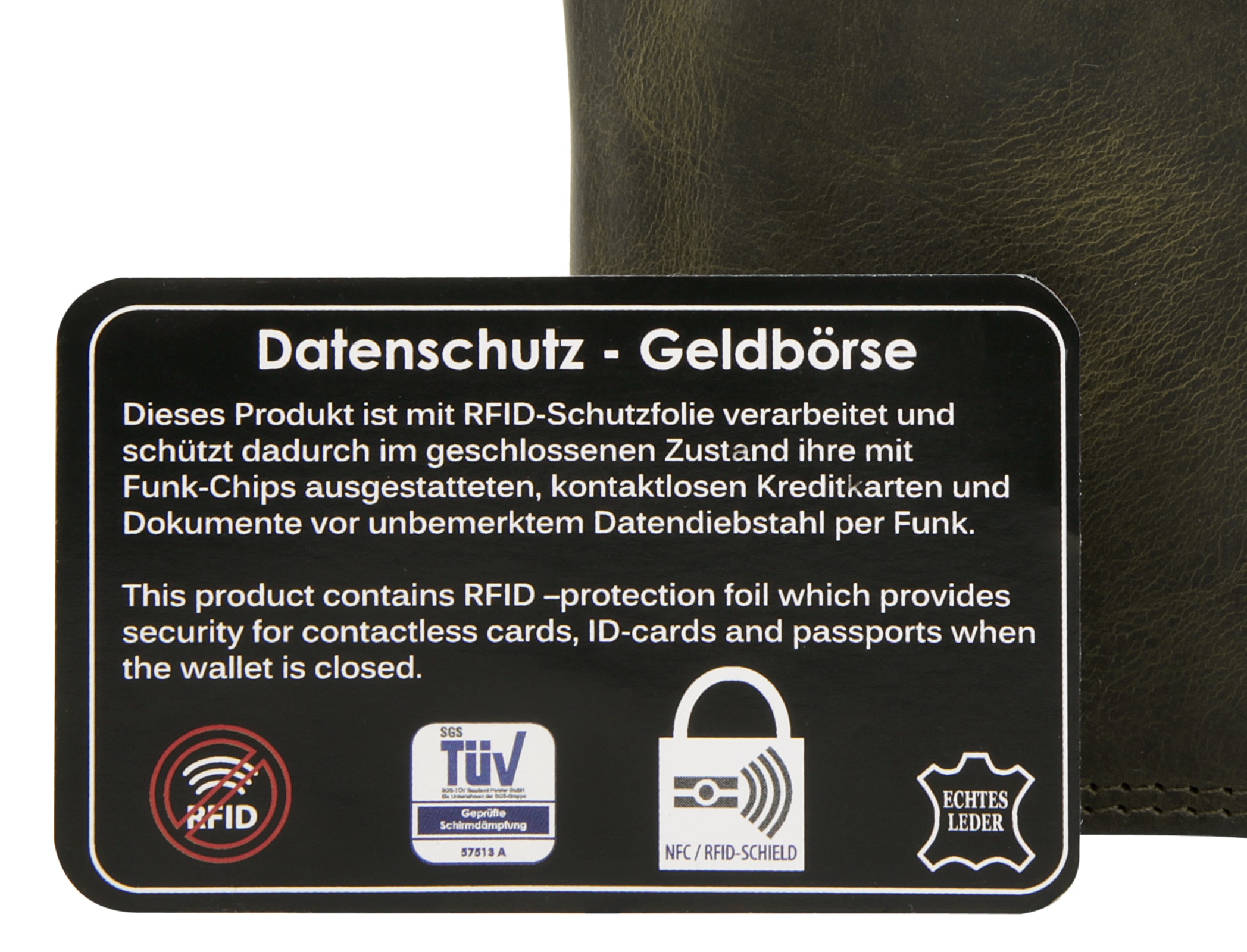 Chiemsee Geldbörse, echt Leder
