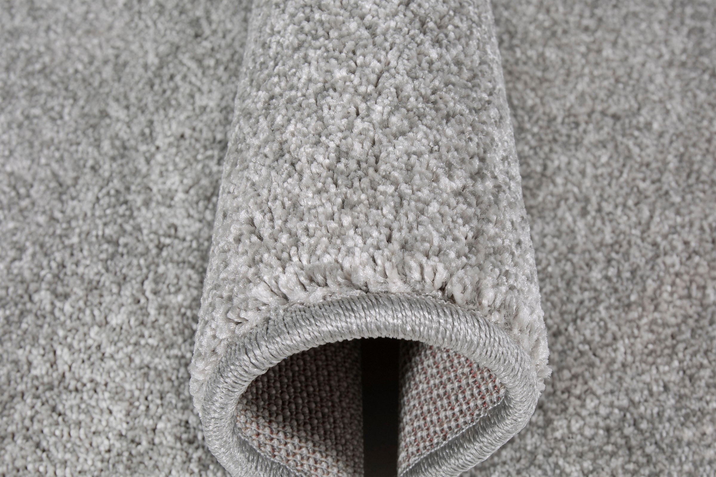 Andiamo Teppich »Jerez«, rund, 8 mm Höhe, Kurzflor, gewebt, Uni-Farben, Wohnzimmer & Schlafzimmer