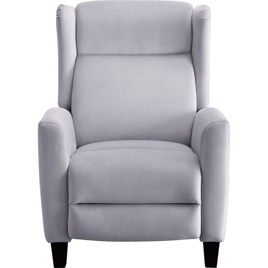 ATLANTIC home collection TV-Sessel »Timo«, klassischer Ohrensessel mit moderner Relaxfunktion und praktischer Seitentasche