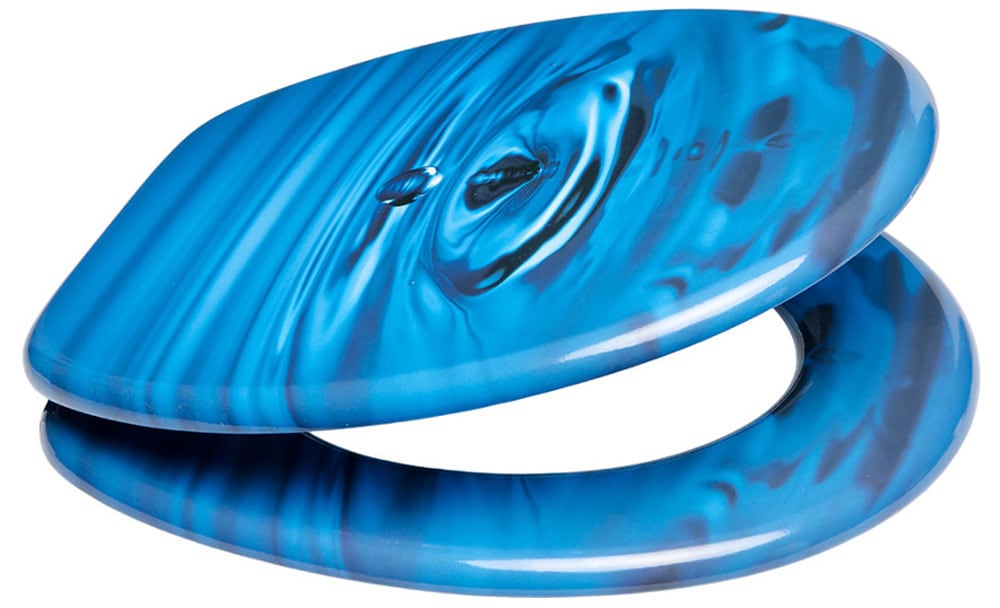 Sanilo Badaccessoire-Set »Wassertropfen« bestehend aus WC-Sitz, Badteppich, Stöpsel, Seifenspender, WC-Bürste