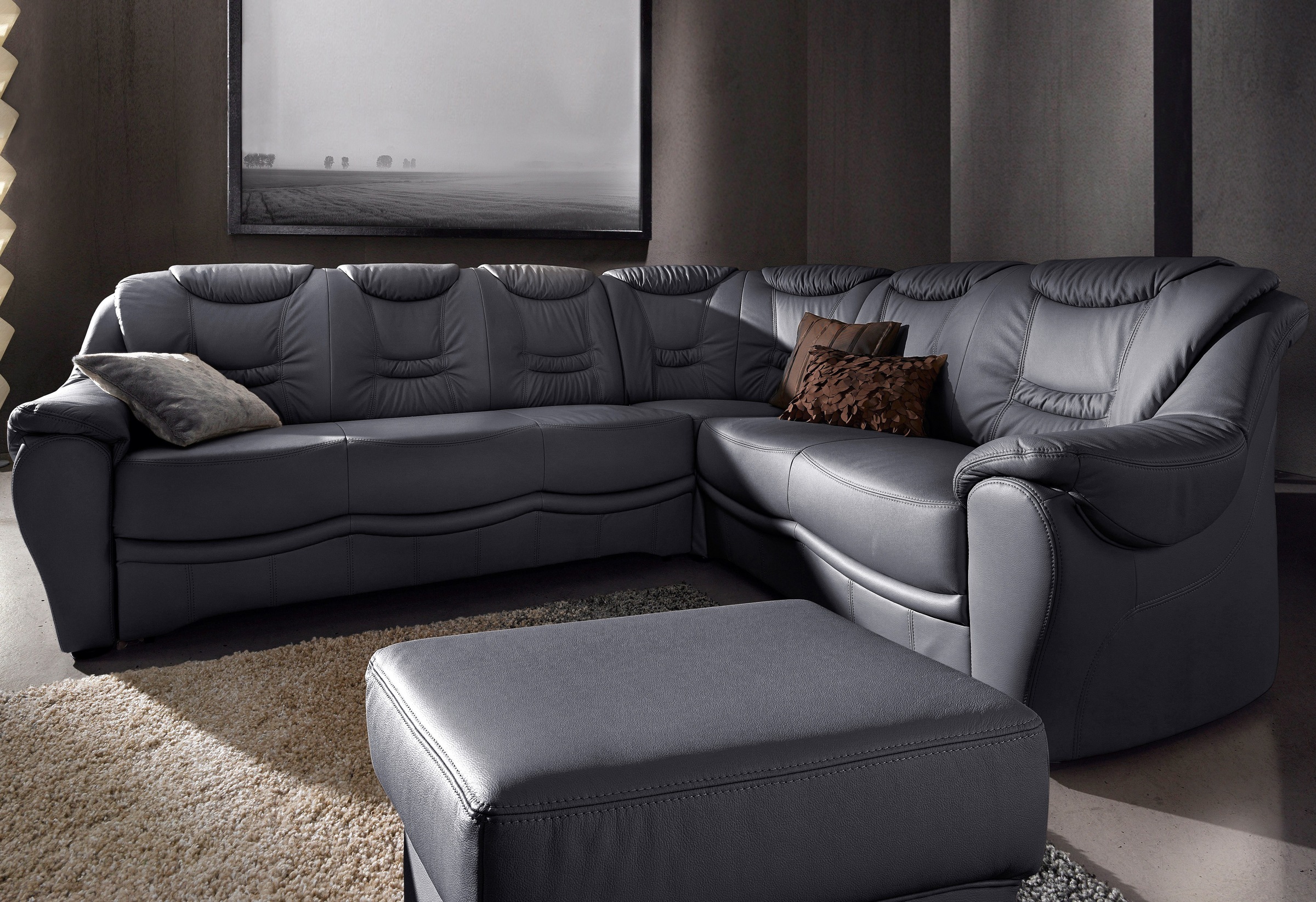 sit&more Ecksofa »Benson L-Form«, wahlweise mit Bettfunktion