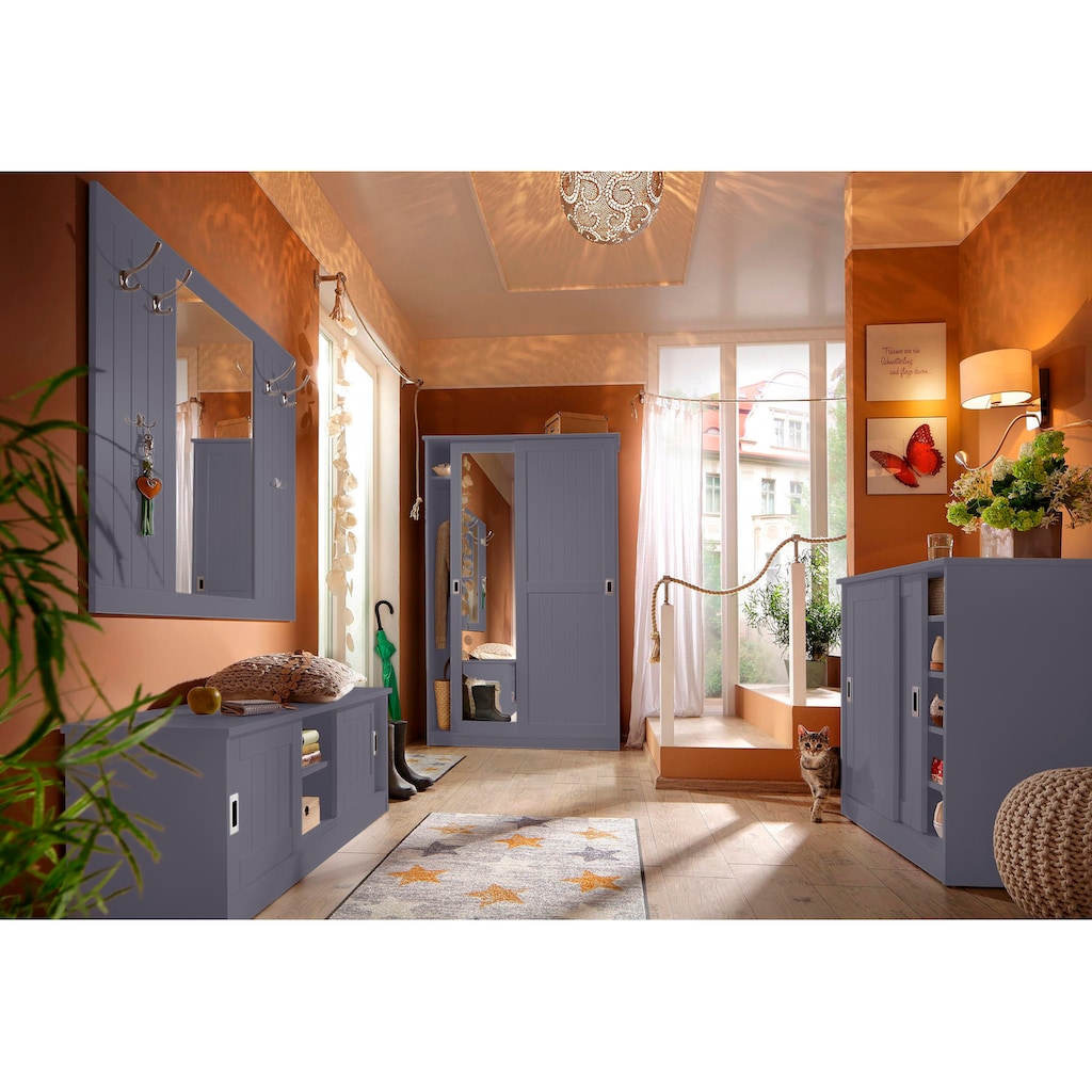 Home affaire Garderoben-Set »Nekso«, (2 St.), (2-St) bestehend aus Schuhkommode und Garderobenpaneel
