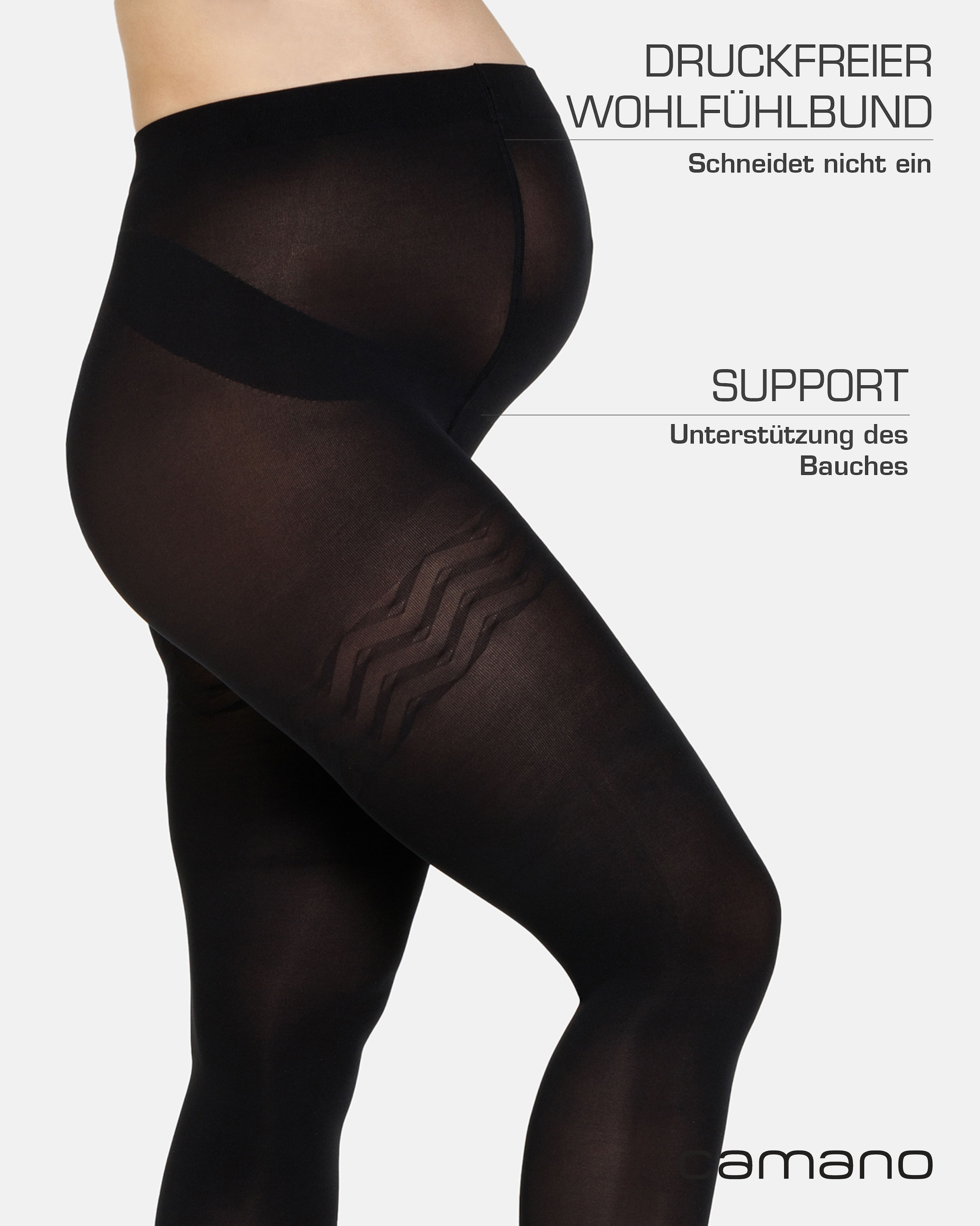 Camano Feinstrumpfhose »fine functional«, mit hohem Polyamid-Anteil speziell für Schwangere