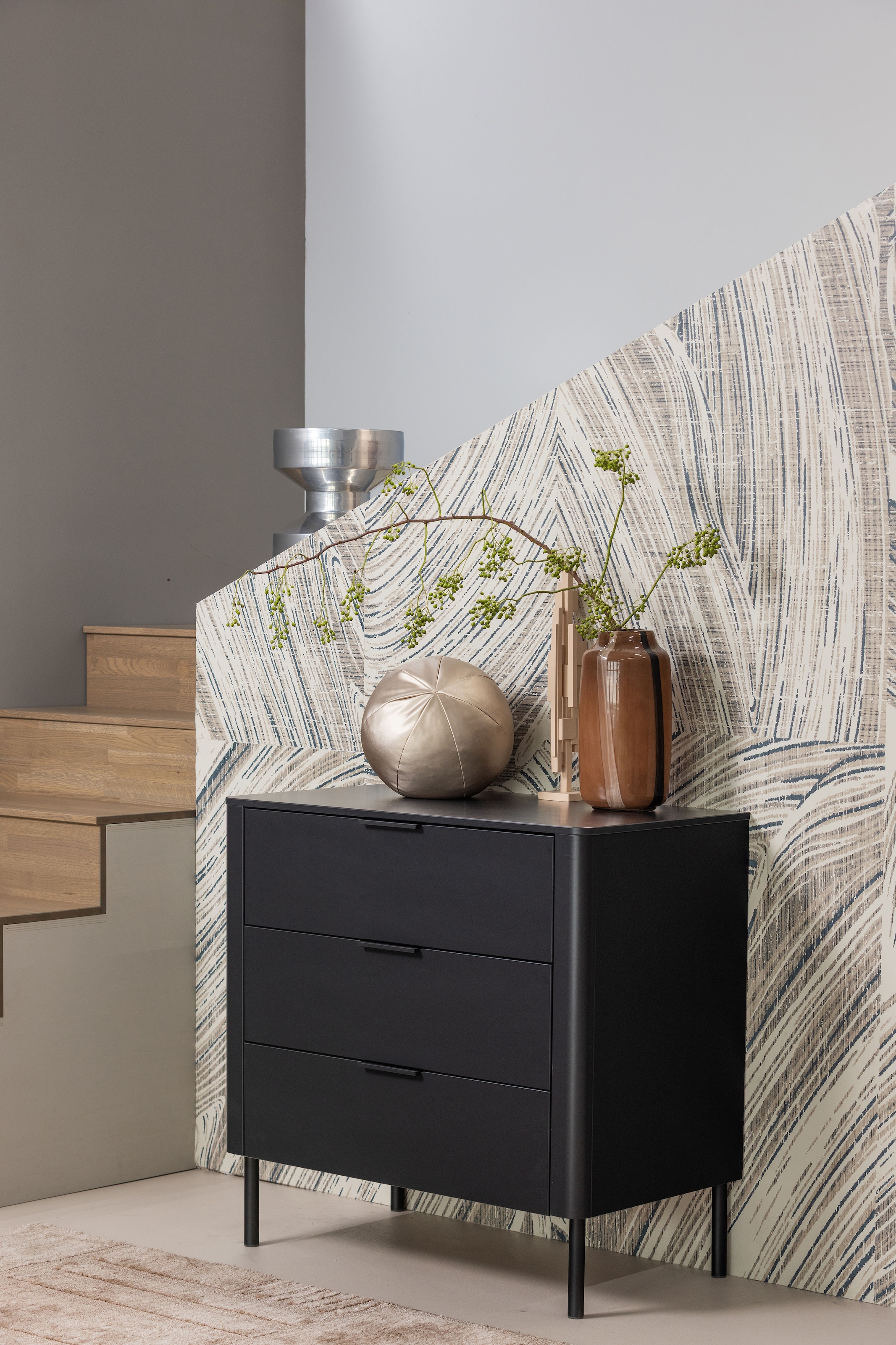 WOOOD Sideboard »Gunnar FSC®-Mix Massivkiefer mit Dämpfung Funktion, 94 x 52 x 93 cm« Tragkraft 15 kg pro Schublade, einfach zu montieren,sichtbare Maserung