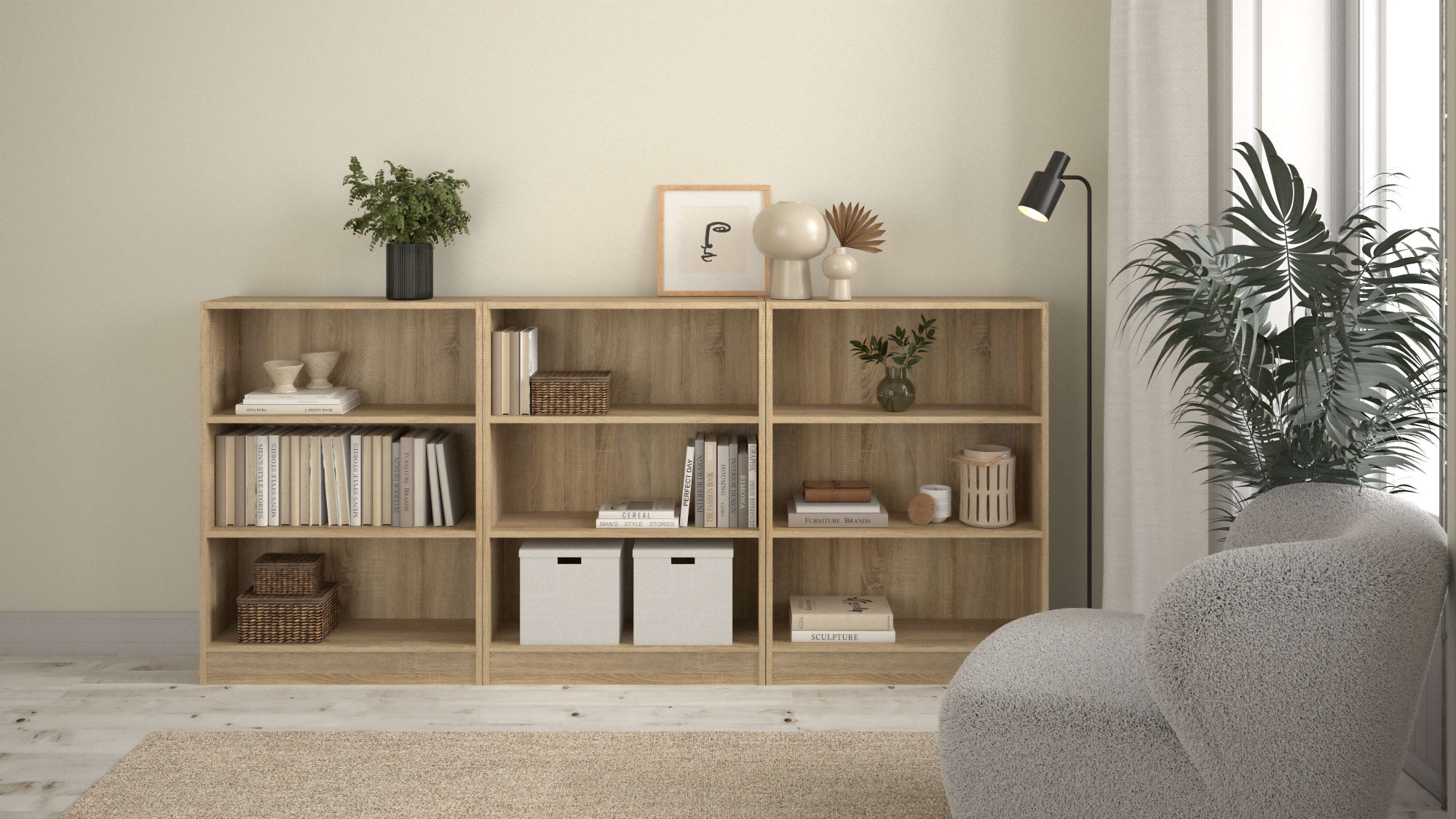INOSIGN Bücherregal »Basic Regal, Büroregal«, Standregal in verschiedenen Größen und Farben erhältlich