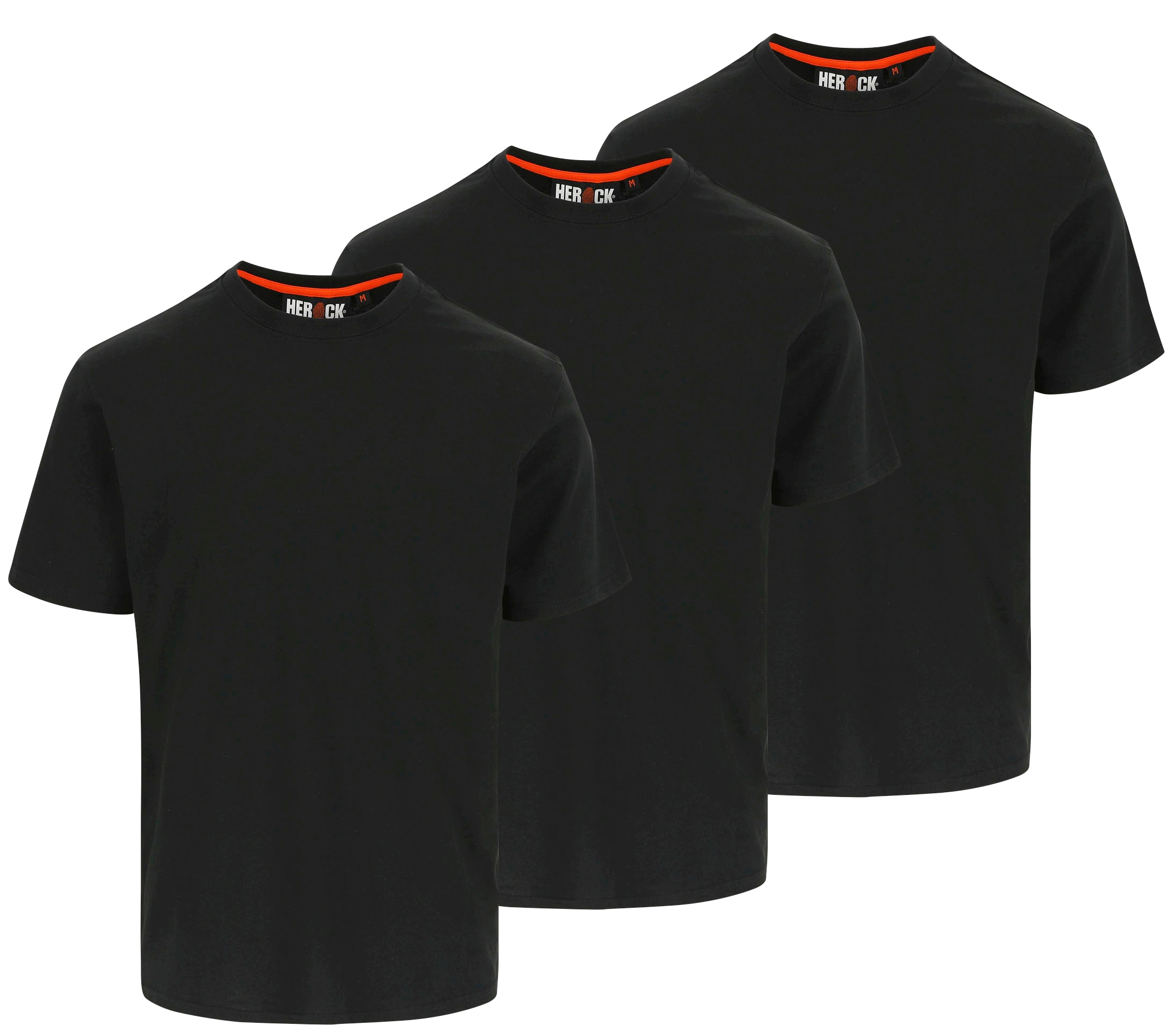 Herock T-Shirt T-Shirt Rippstrick-Kragen tlg.), (Spar-Set, 3 angenehmes mit »Argo Kurze bei Kurzärmlig«, ♕ Ärmel, Tragegefühl