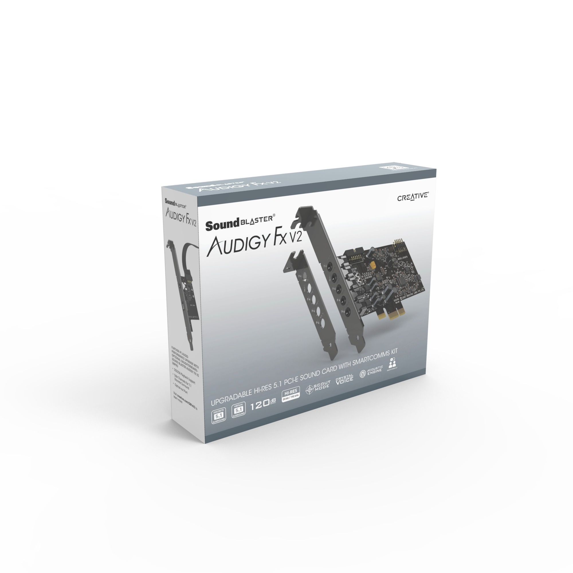 Creative Soundkarte »Sound Blaster Audigy FX V2«, Hi-Res 5.1 PCIe