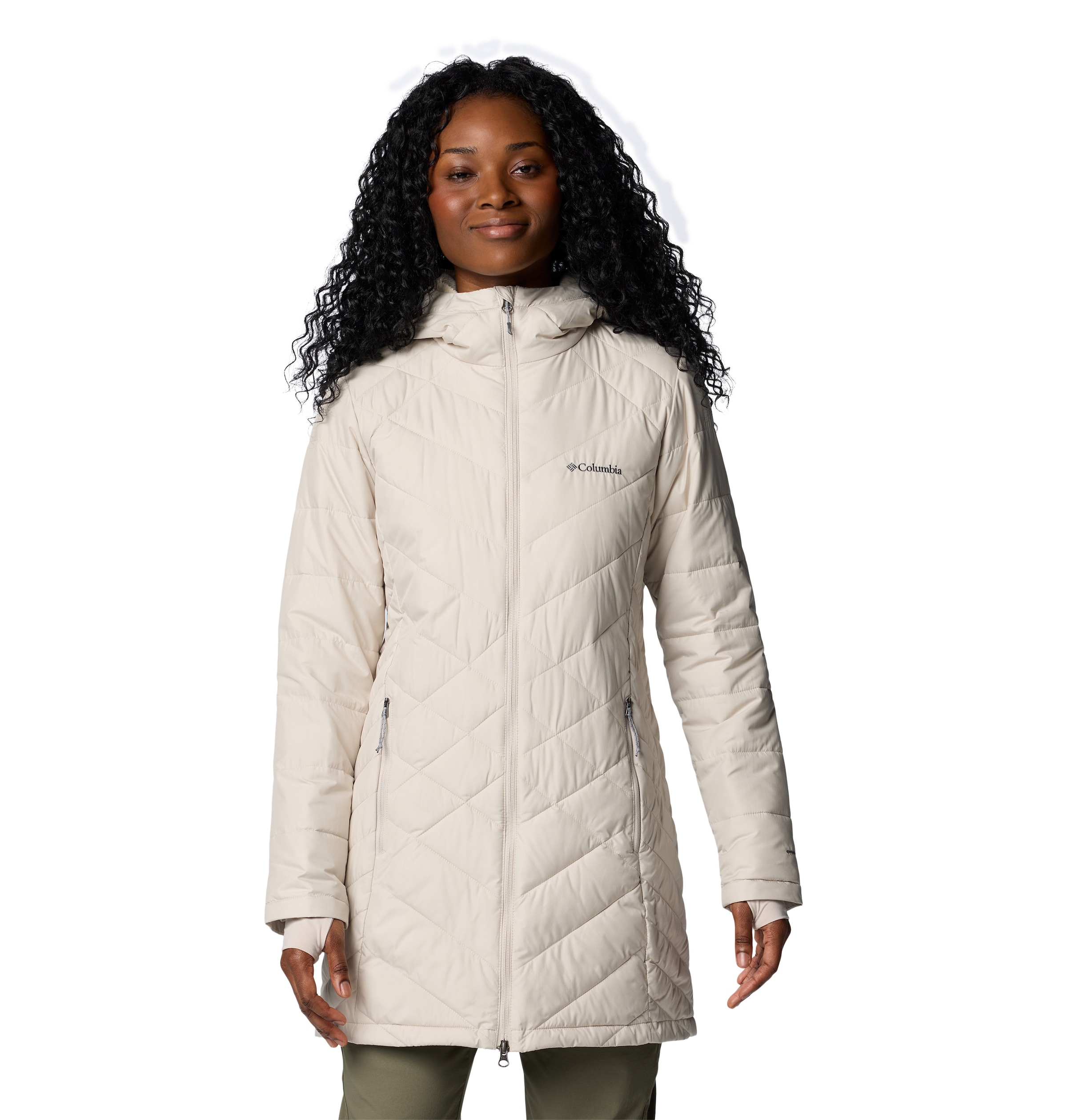 Columbia Steppjacke »Heavenly™ Long Hooded Jacket«, mit Kapuze