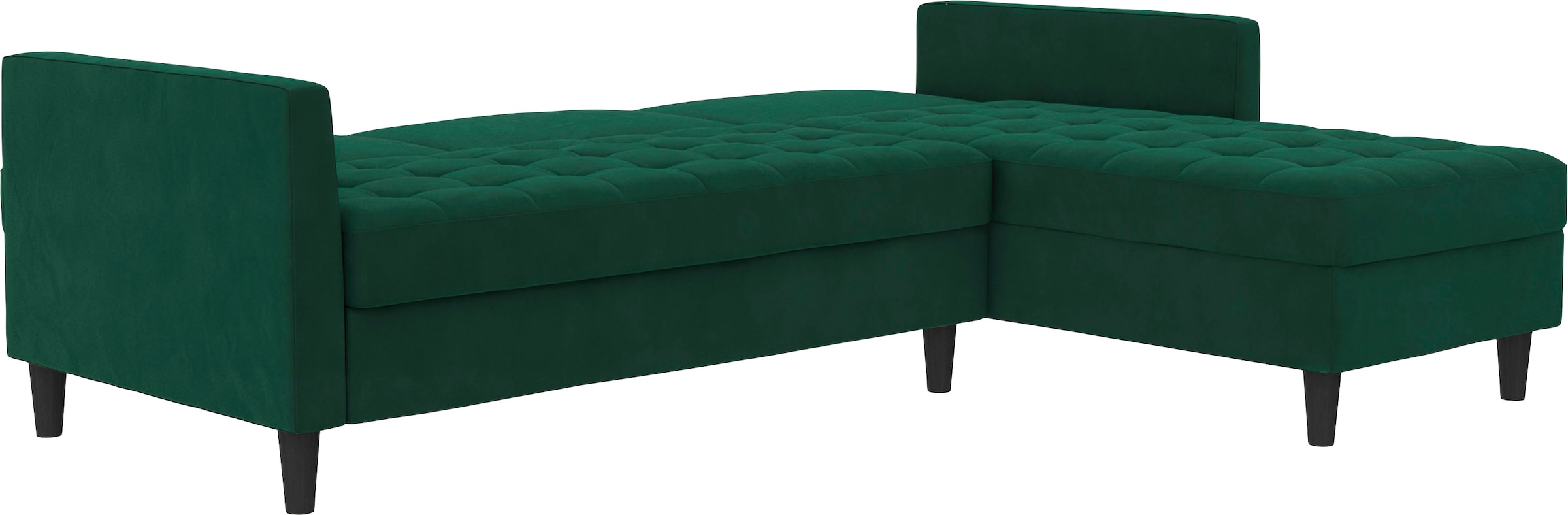 Dorel Home Ecksofa »Presley«, Ecksofa mit Bett-Funktion und Stauraum, verstellbare Rückenlehne