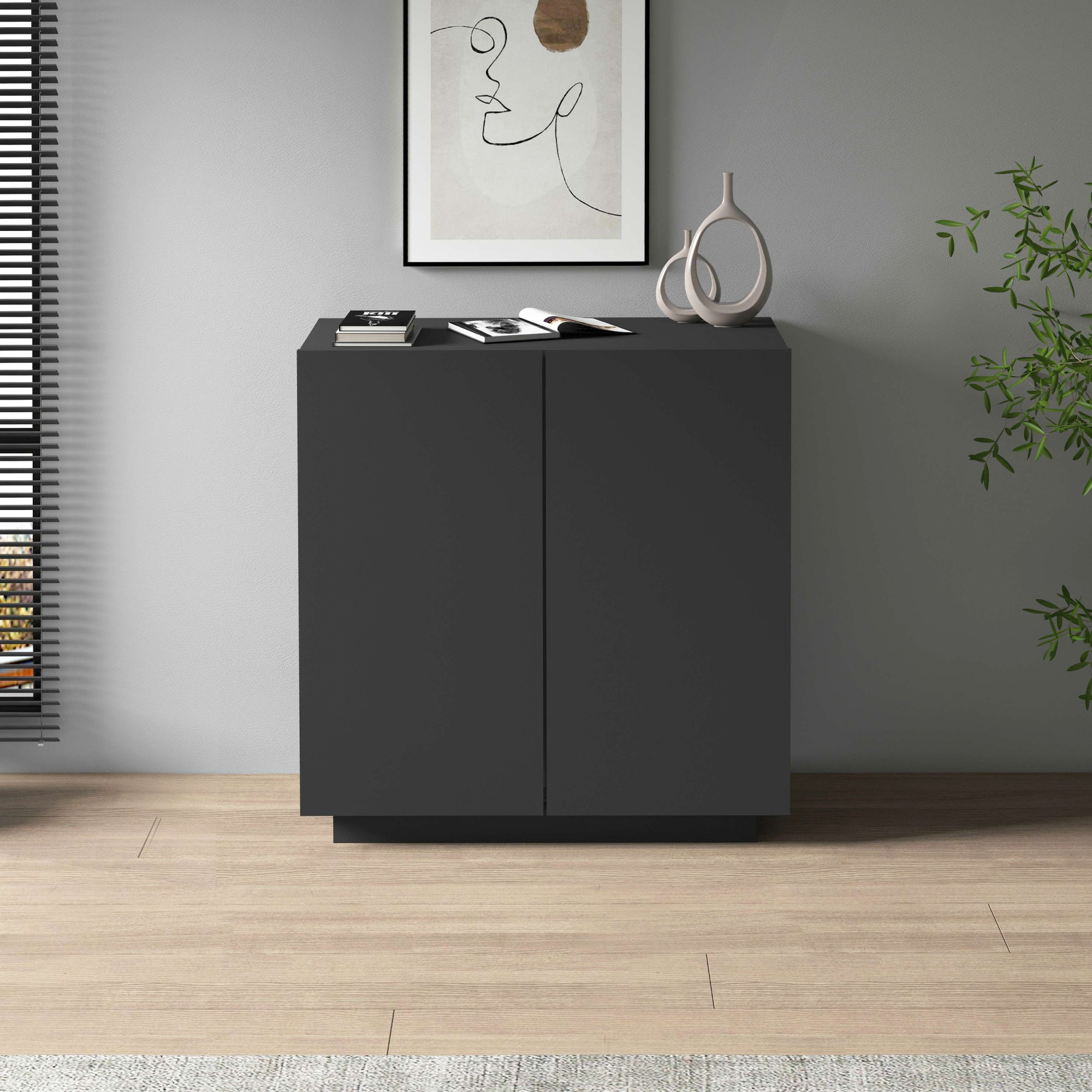 INOSIGN Aktenschrank »Essential, Mehrzweckschrank, Büroschrank mit 2 Türen«, & verstellbaren Einlegeböden, Höhe 86 oder 166 cm, Made in Italy