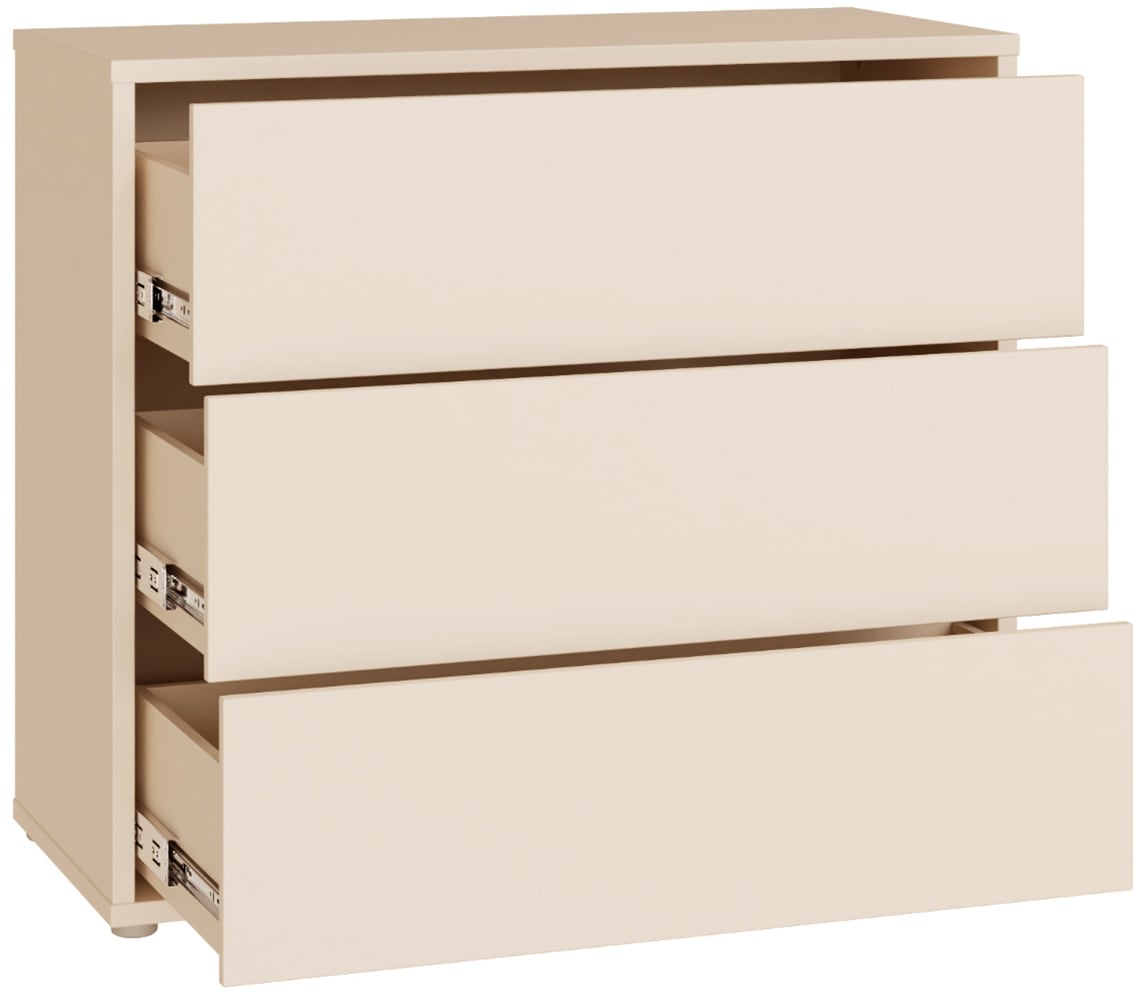 FORTE Kommode »Alice Springs, Kommode, 3 Schubkästen B/H/T 94,8/83,1/41,5« Schubkästen mit Vollauszug, grifflos,Push to open
