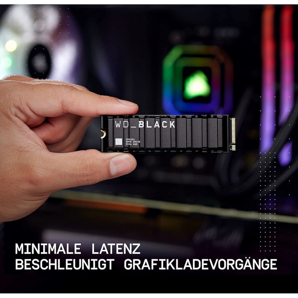 WD_Black interne Gaming-SSD »SN850X NVMe with Heatsink«, Anschluss M.2 PCIe 4.0