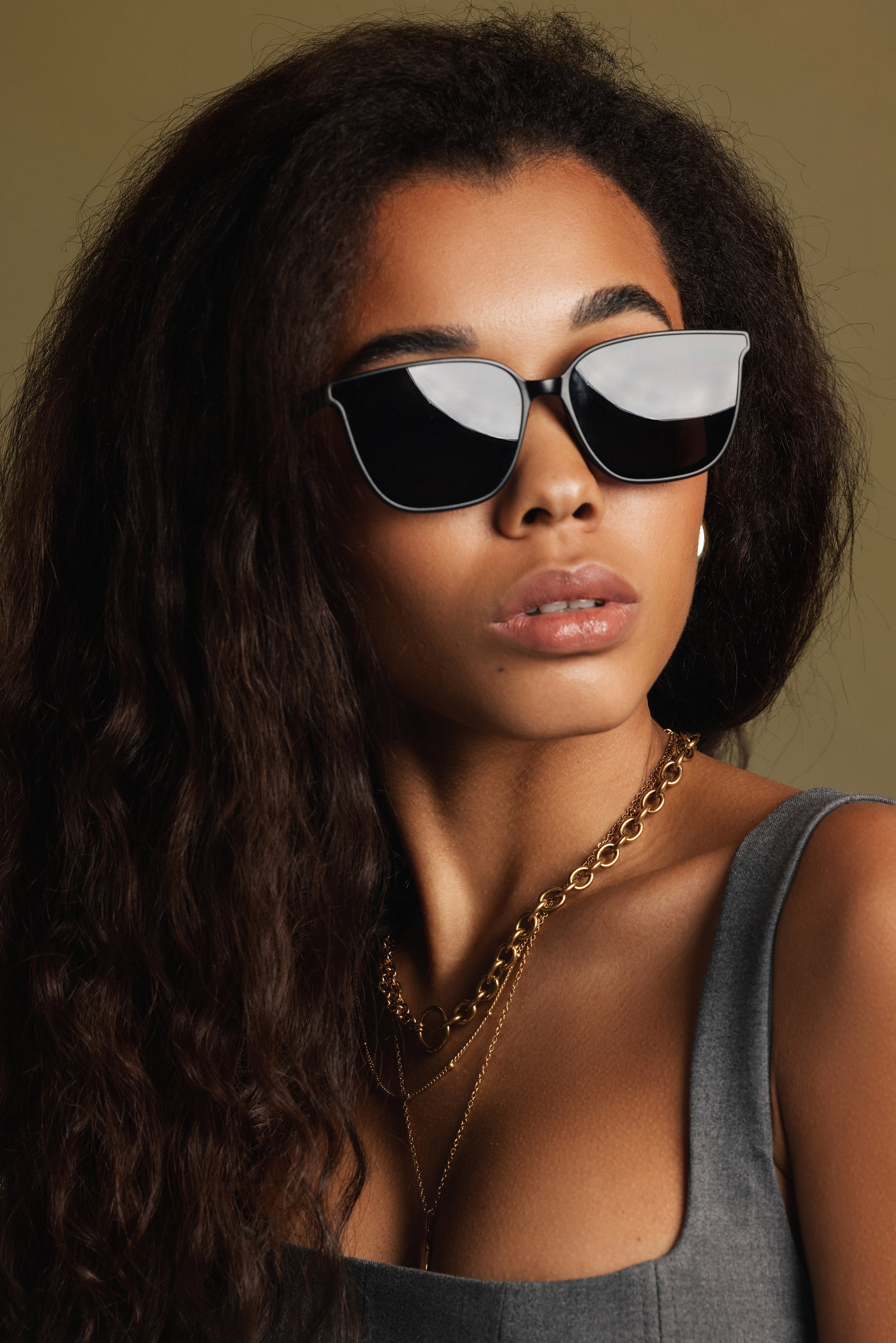 MARC LAUDER Sonnenbrille »LA05-01« 3: dunkles Glas, starke Sonneneinstrahlung