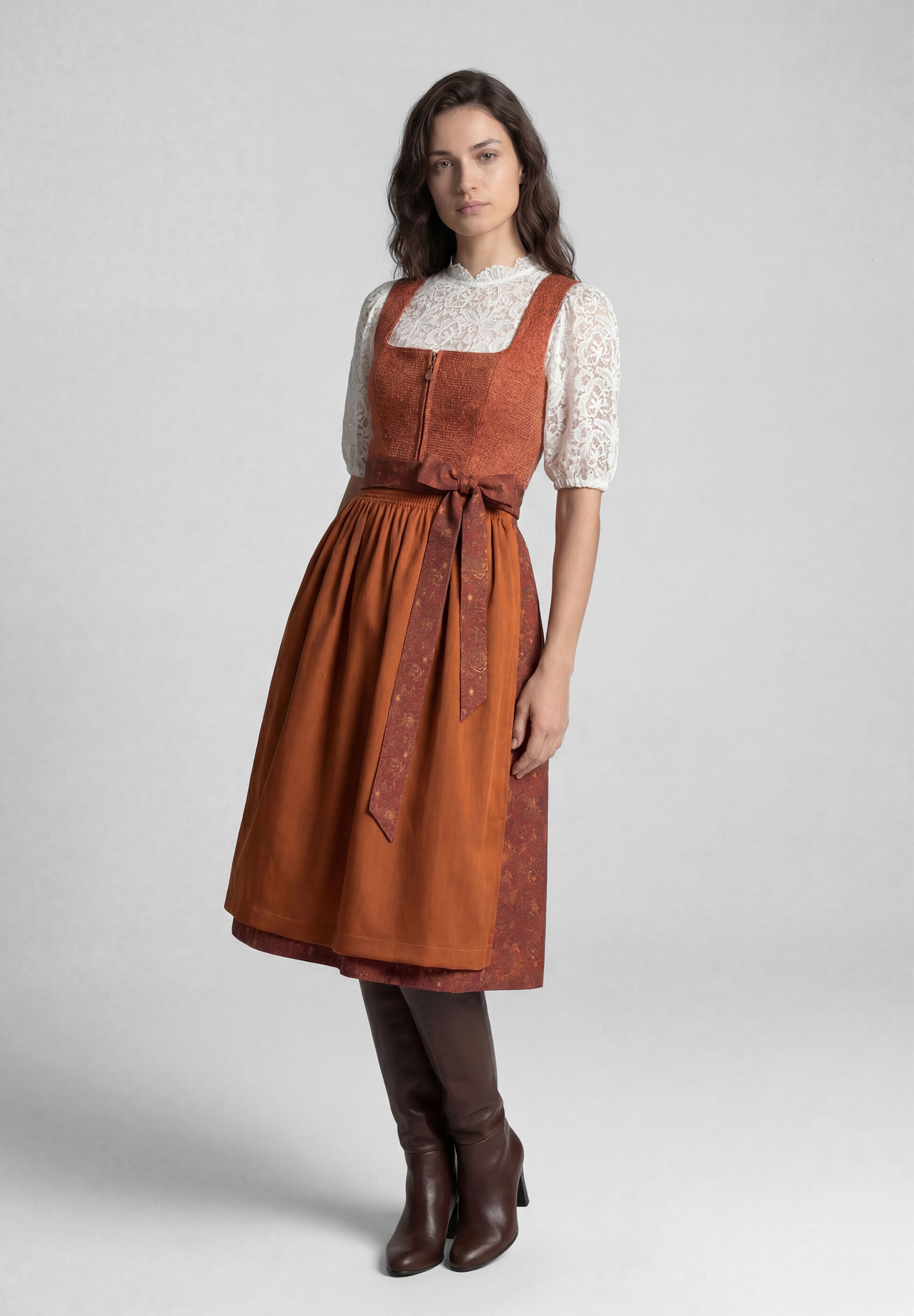 Spieth & Wensky Dirndl »Spieth & Wensky Dirndl Kristall« mit dekorativer Schürze