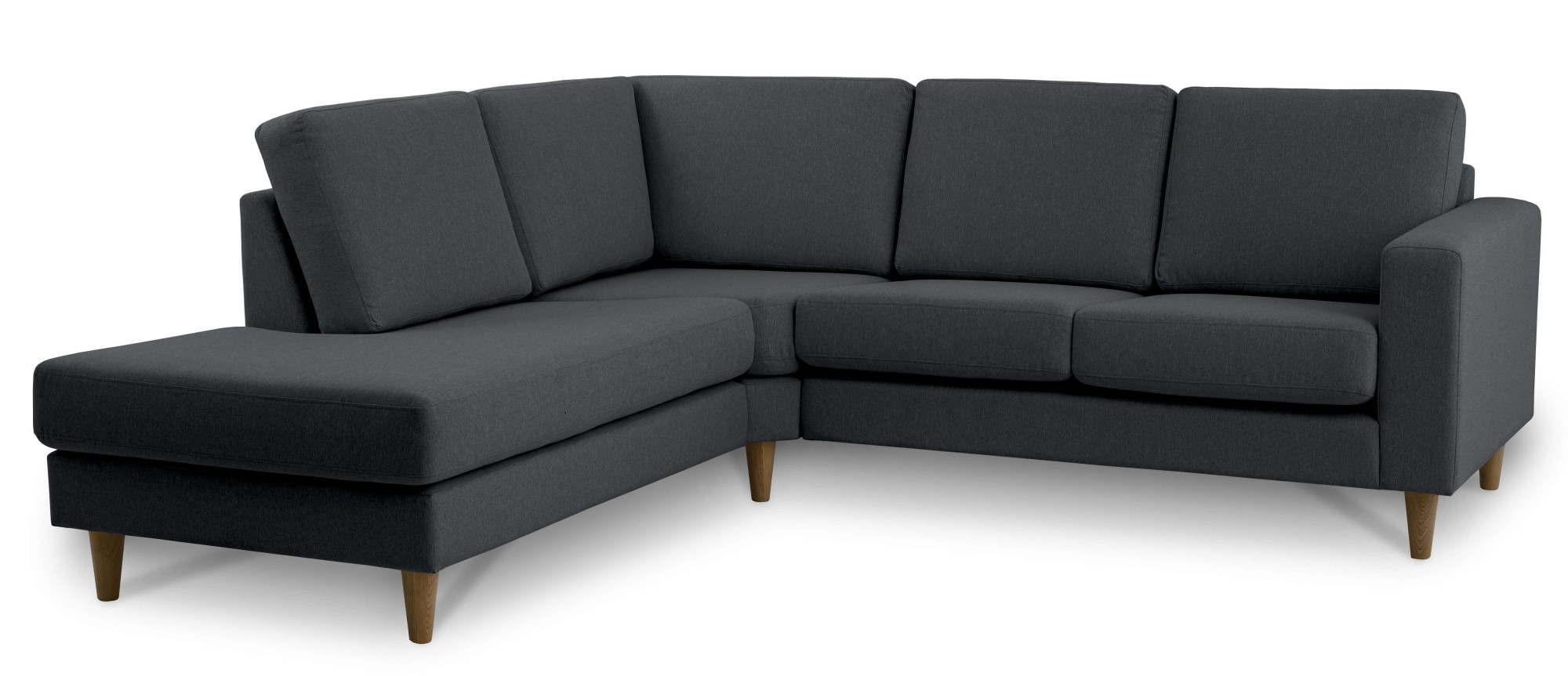 andas Ecksofa »Tvinno« im skandinavischen Stil, L-Form, mit Massivholzfüßen, Breite 230 cm