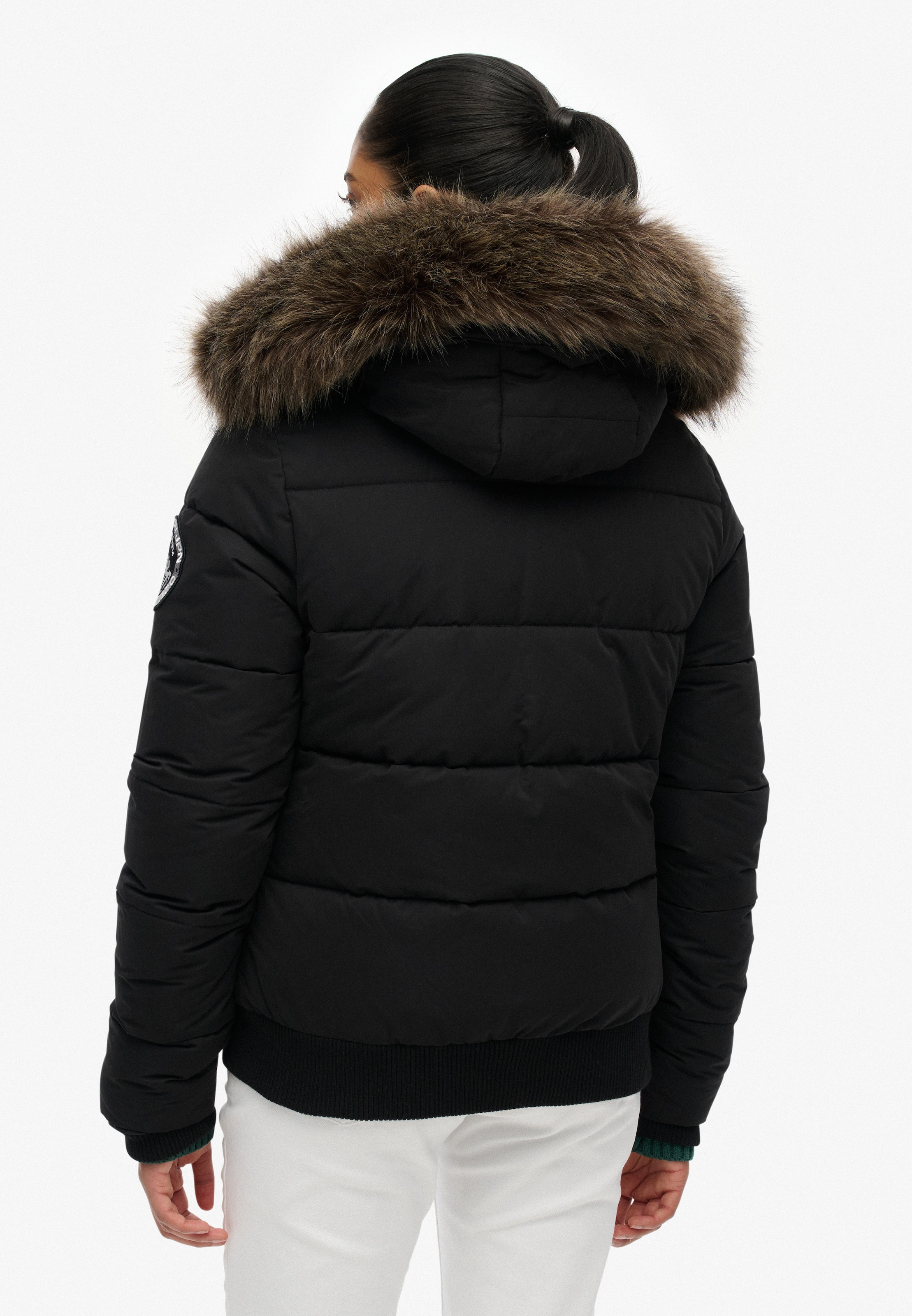Superdry Steppjacke »EVEREST ELLA BOMBER« mit Kapuze Kunstfaser, regular fit