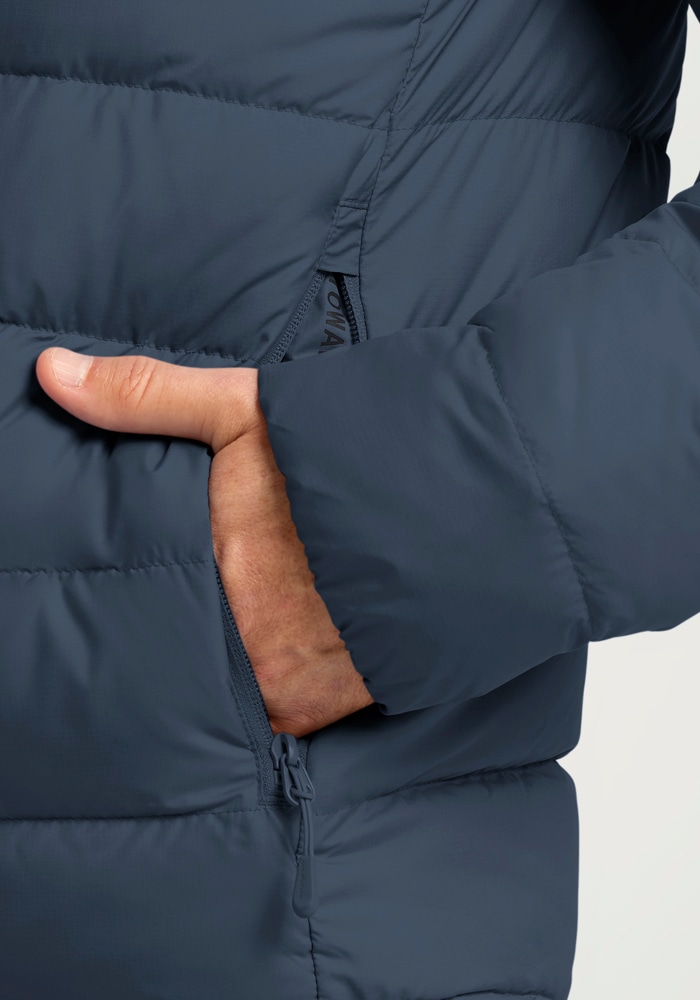 Jack Wolfskin Daunenjacke »ATHER DOWN HOODY M RDS«, mit Kapuze