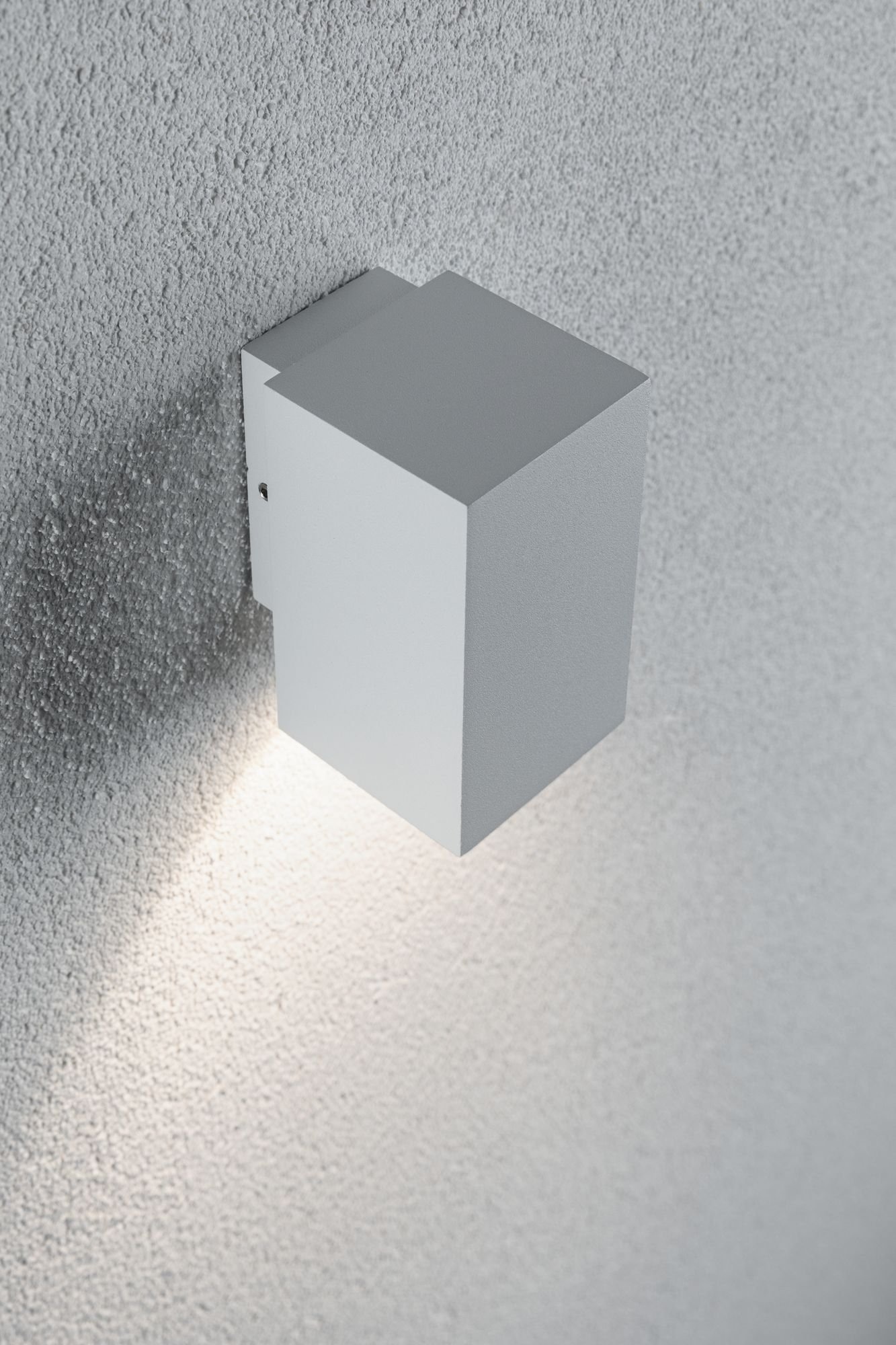 Paulmann LED Außen-Wandleuchte »Flame eckig 58x75mm 3000K 3,8W 320lm 230V Aluminium«, 1 flammig, IP44