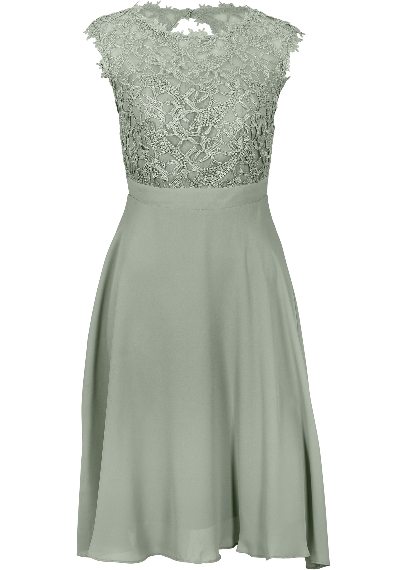 bonprix Minikleid »Minikleid mit Spitze« 1 tlg. für besondere Anlässe, aus Polyester, taillierte Passform