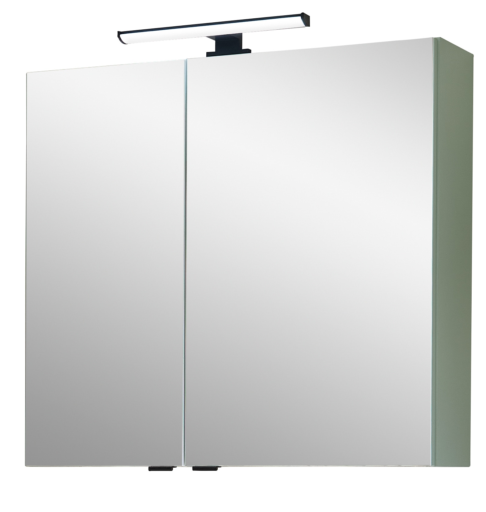 Saphir Badezimmerspiegelschrank »Quickset 500, 2 Türen, 67cm breit, LED-Aufsatzleuchte« inkl. Schalter und Steckdose