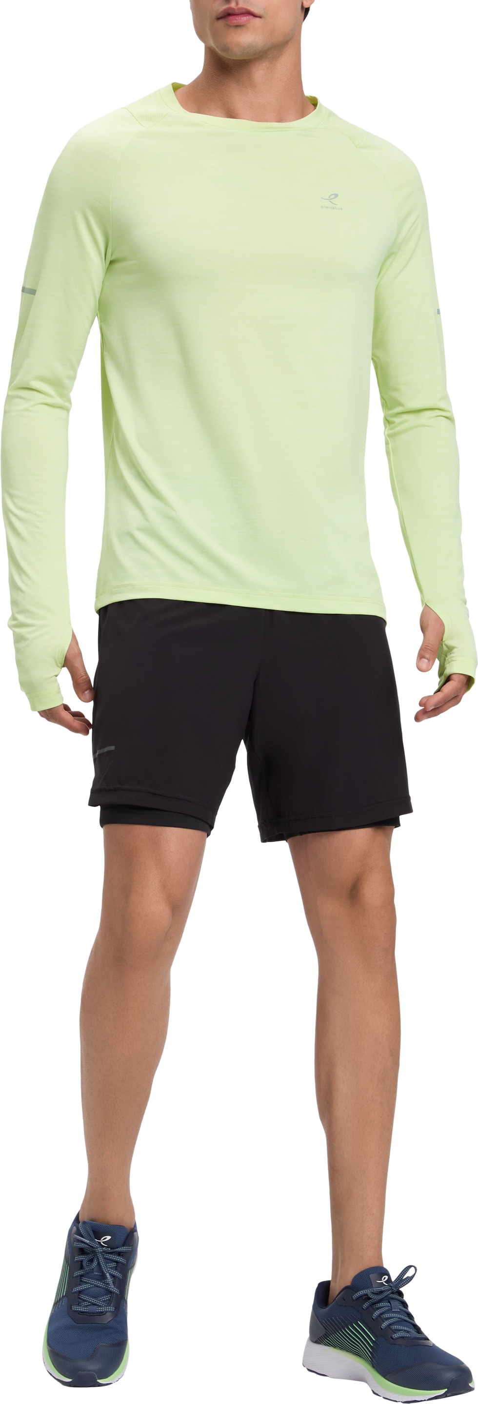 Energetics Laufshirt »HE.-LANGARMSHIRT AILO LS M« Langarm, atmungsaktive Mesheinsätze, mit Rundhalsausschnitt