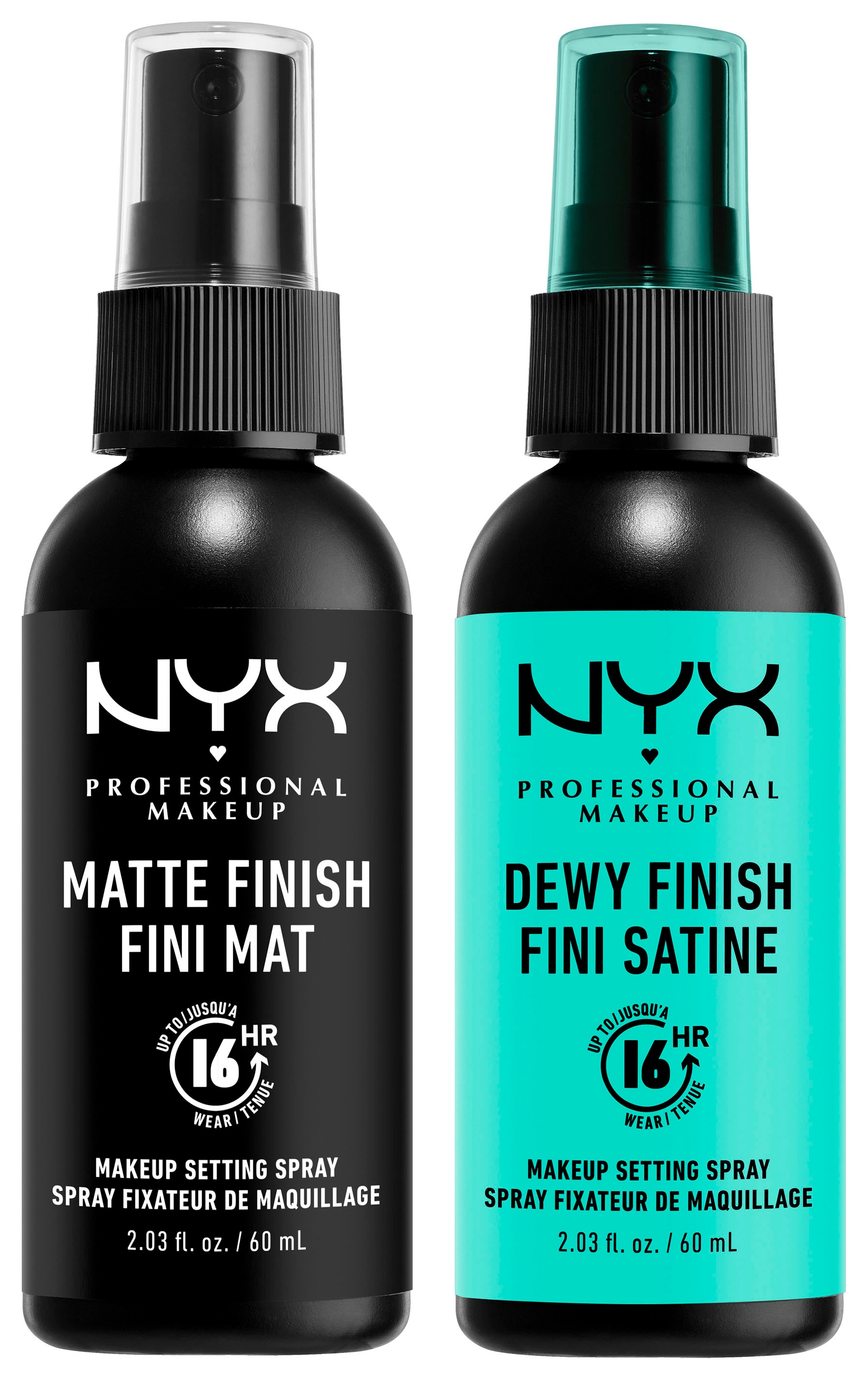 NYX Pflege-Set »NYX Professional Makeup Setting Spray Duo Matte n Dewy«, mit hoher Wirksamkeit