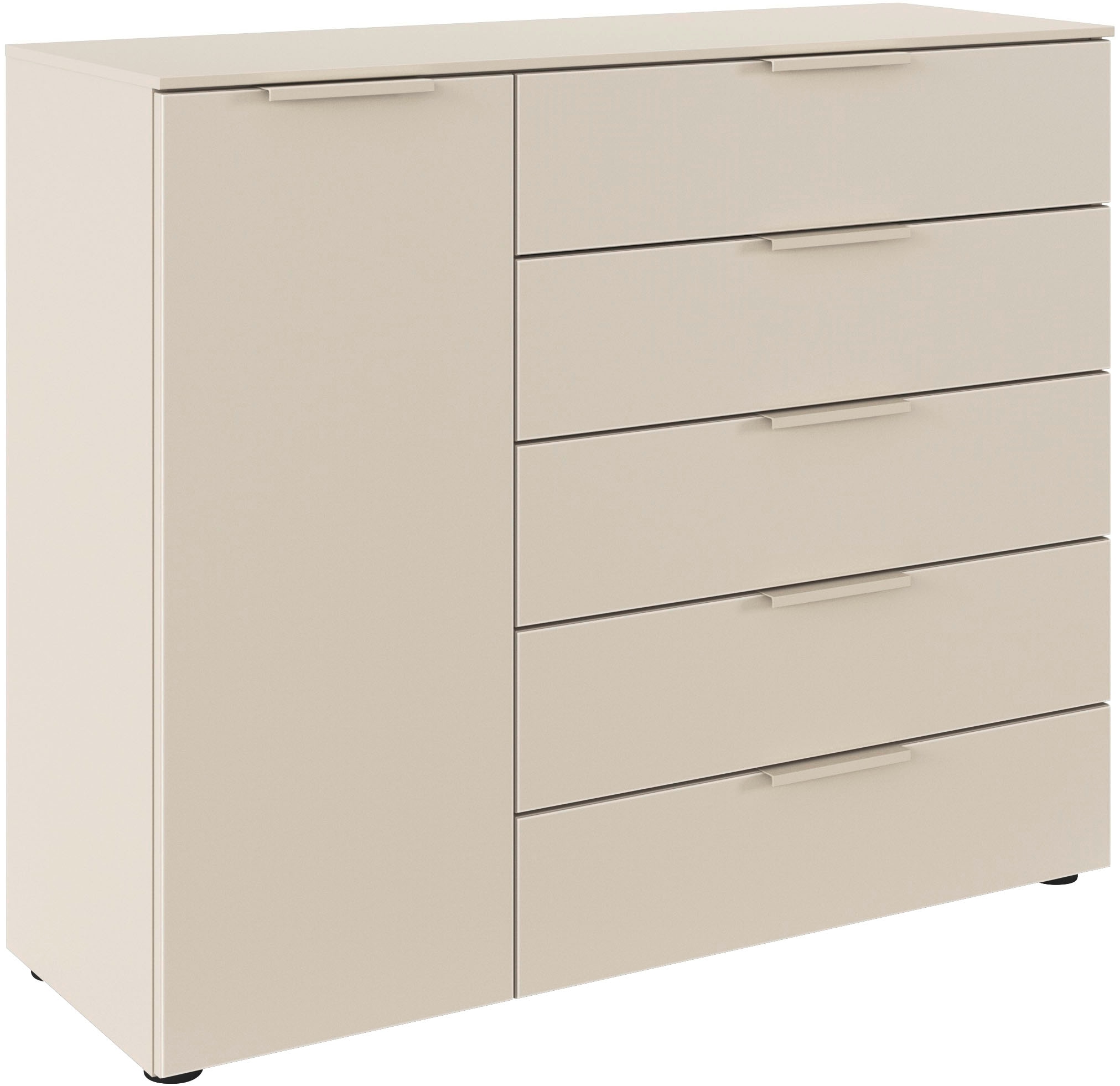 LeGer Home by Lena Gercke Kommode »Serina«, mit 5 Schubkästen und 1 Tür sowie Metallgriffen MADE IN GERMANY