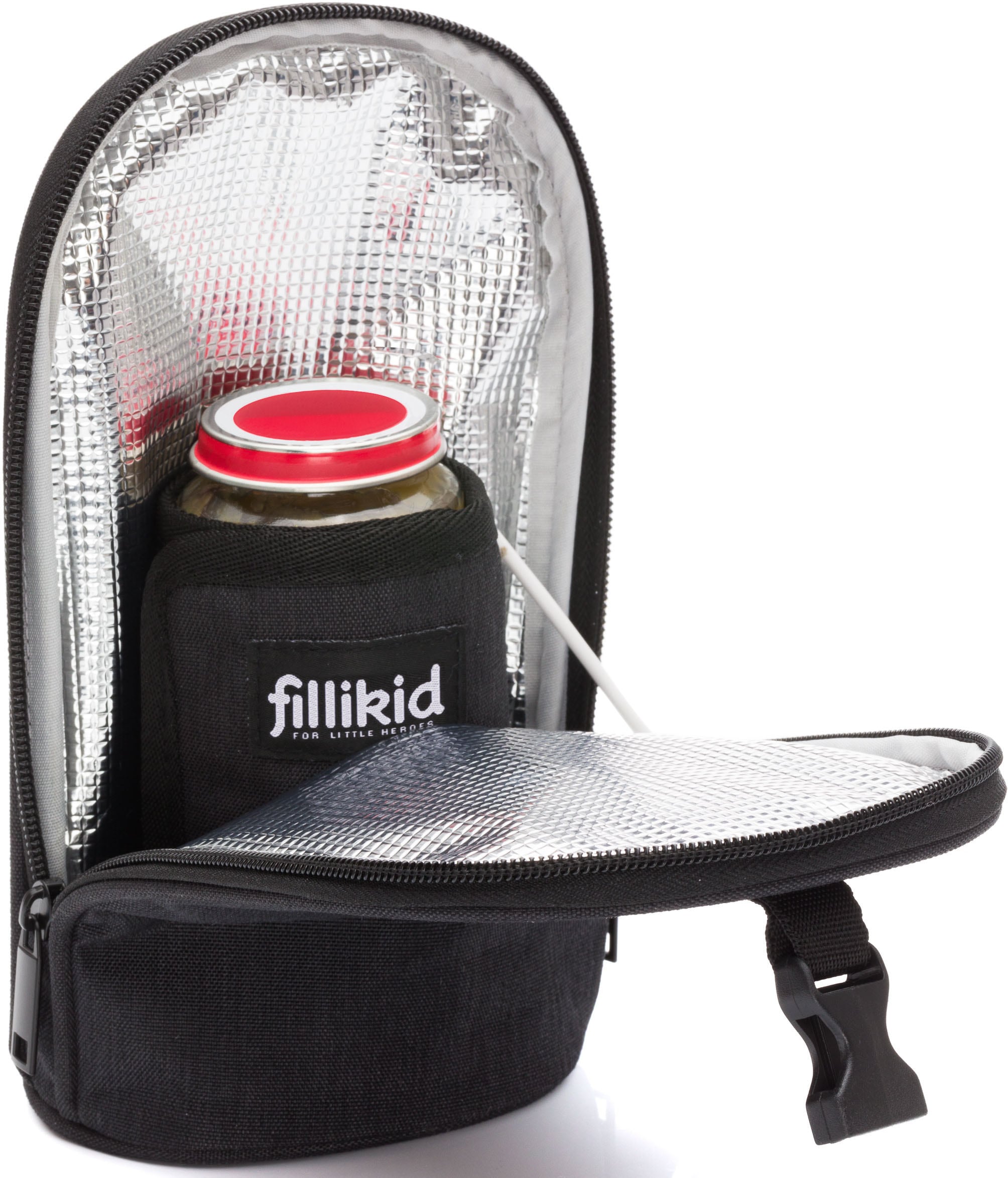 Fillikid Babyflaschenwärmer »schwarz melange«, (Set, 2 tlg.), mit USB Anschluss zum Erwärmen der Babyflasche